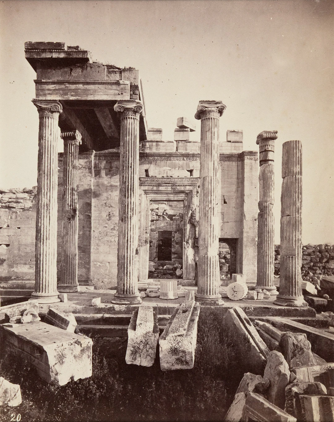 STILLMAN, William James. Ἄποψη τοῦ Ἐρεχθείου ἀπό τά βόρεια.