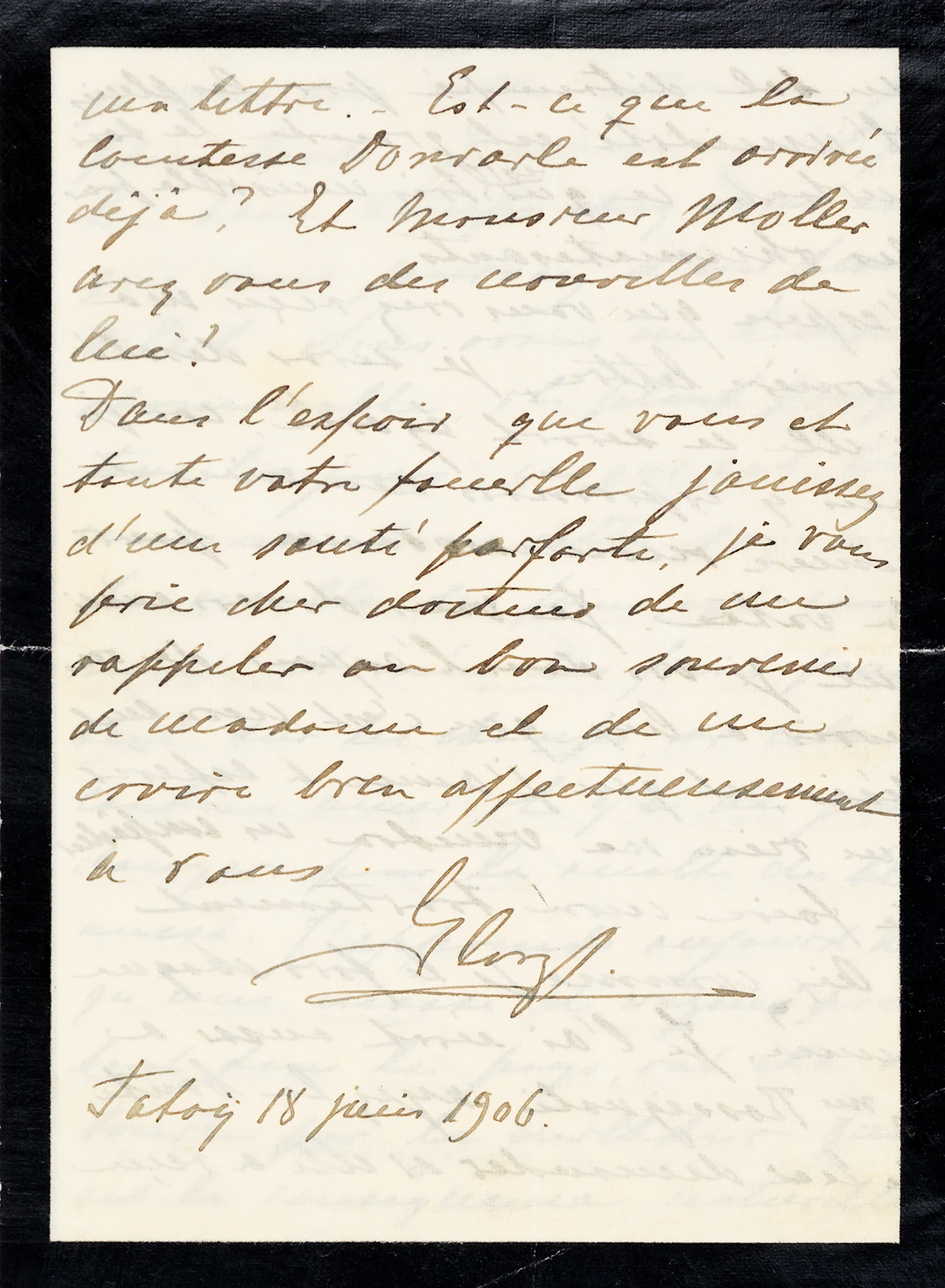 ΓΕΩΡΓΙΟΣ Α΄, 1845-1913, Βασιλεύς των Ελλήνων. Αὐτόγραφη ἐπιστολὴ στὰ