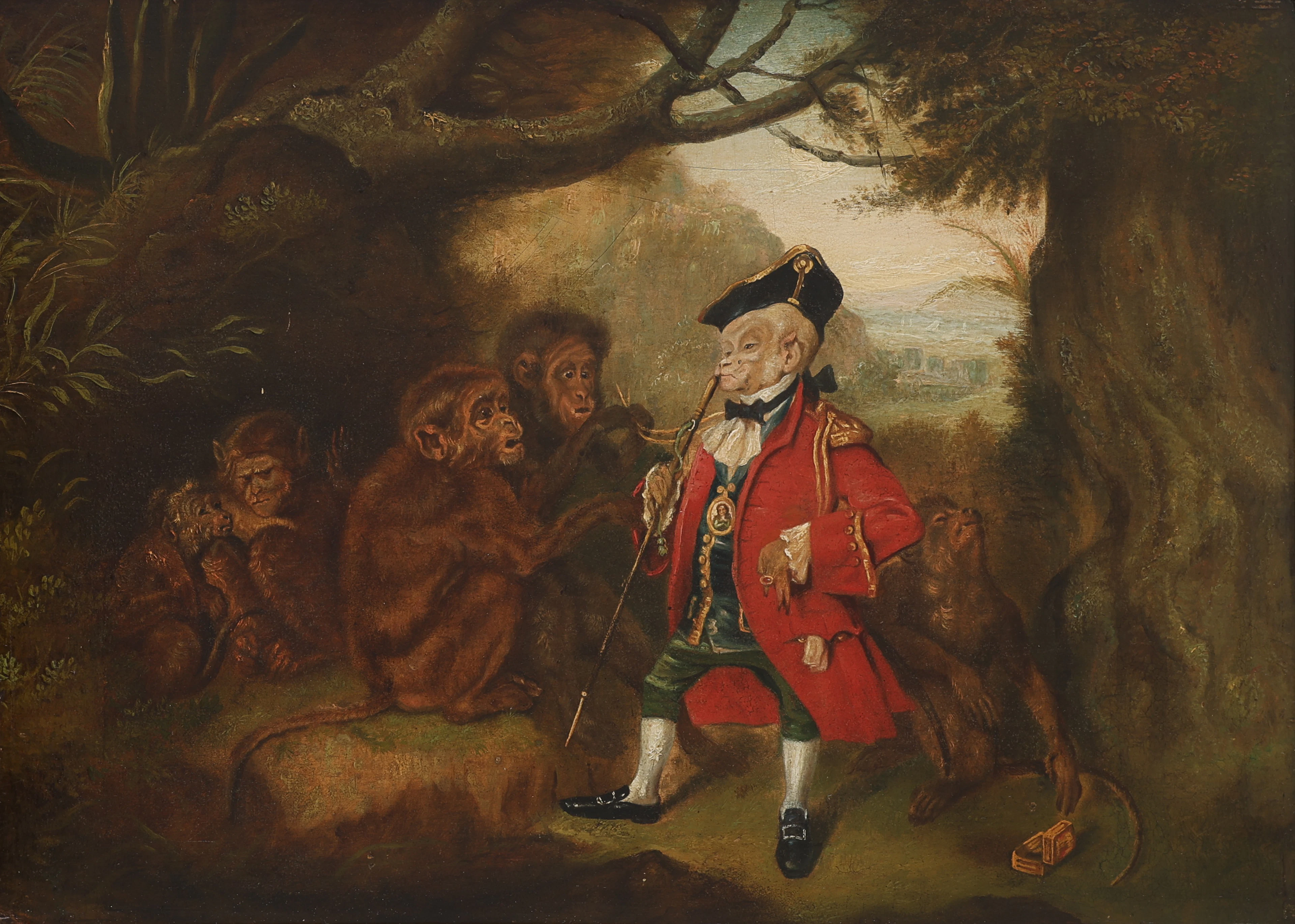 KOPIA EFTER EDWIN LANDSEERS MÅLNING "THE MONKEY WHO HAD SEEN THE WORLD"