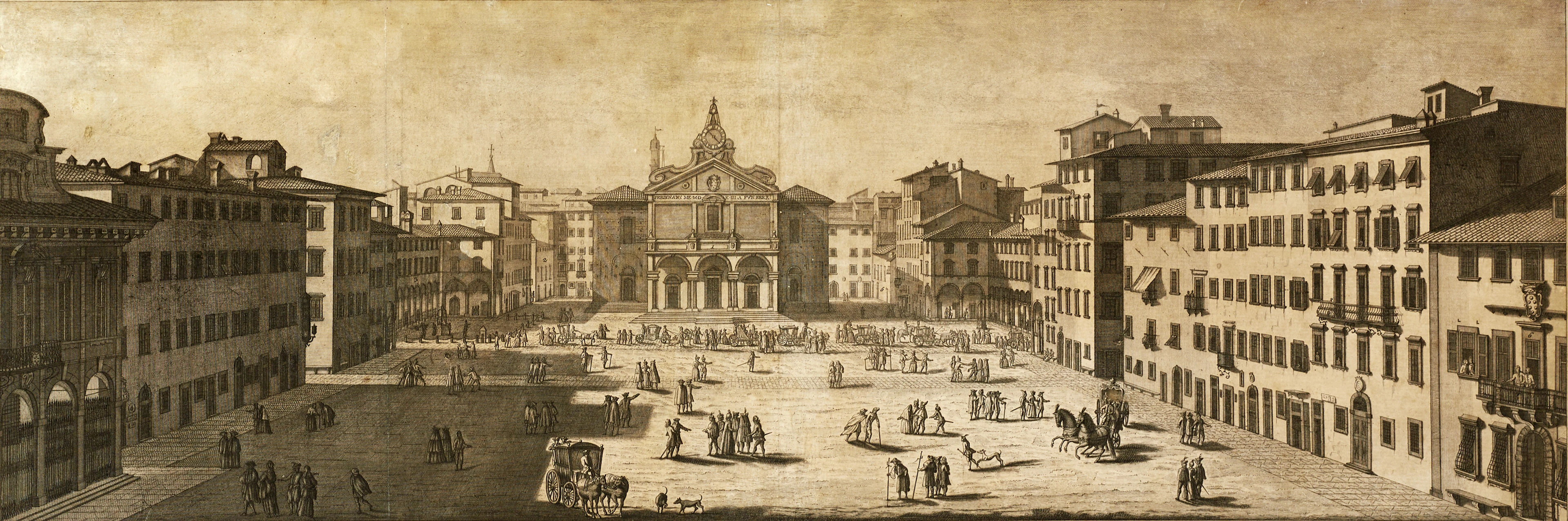 FERDINANDO FAMBRINI (aktiv ca 1764-80), "Veduta della maggior parte