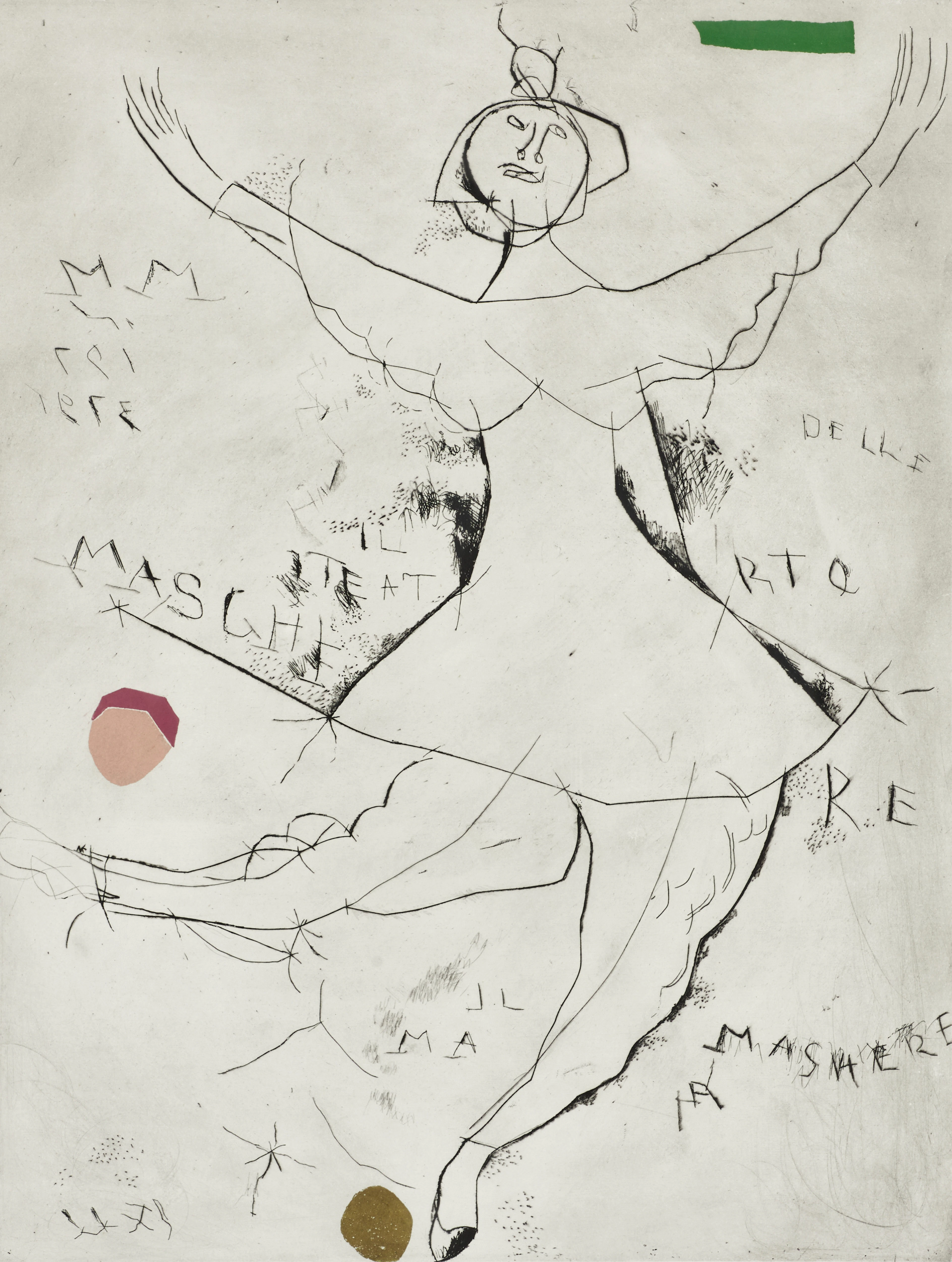 MARINO MARINI (Italien, 1901-1980) ,"Teatro delle Maschere" (1973)