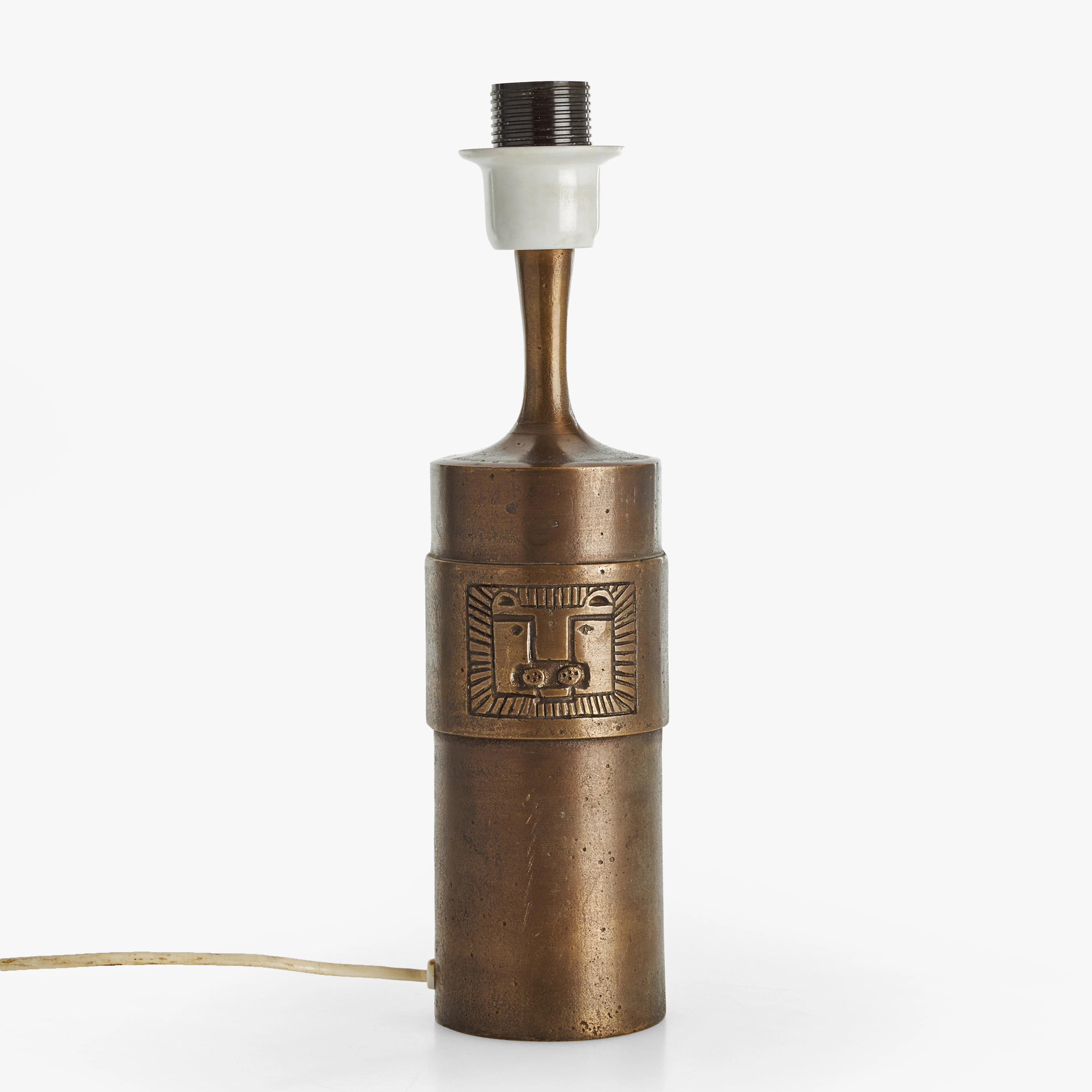 STIG BLOMBERG. Bordslampa, "Lampan 750", 1960-tal, stämpelmärkt, brons