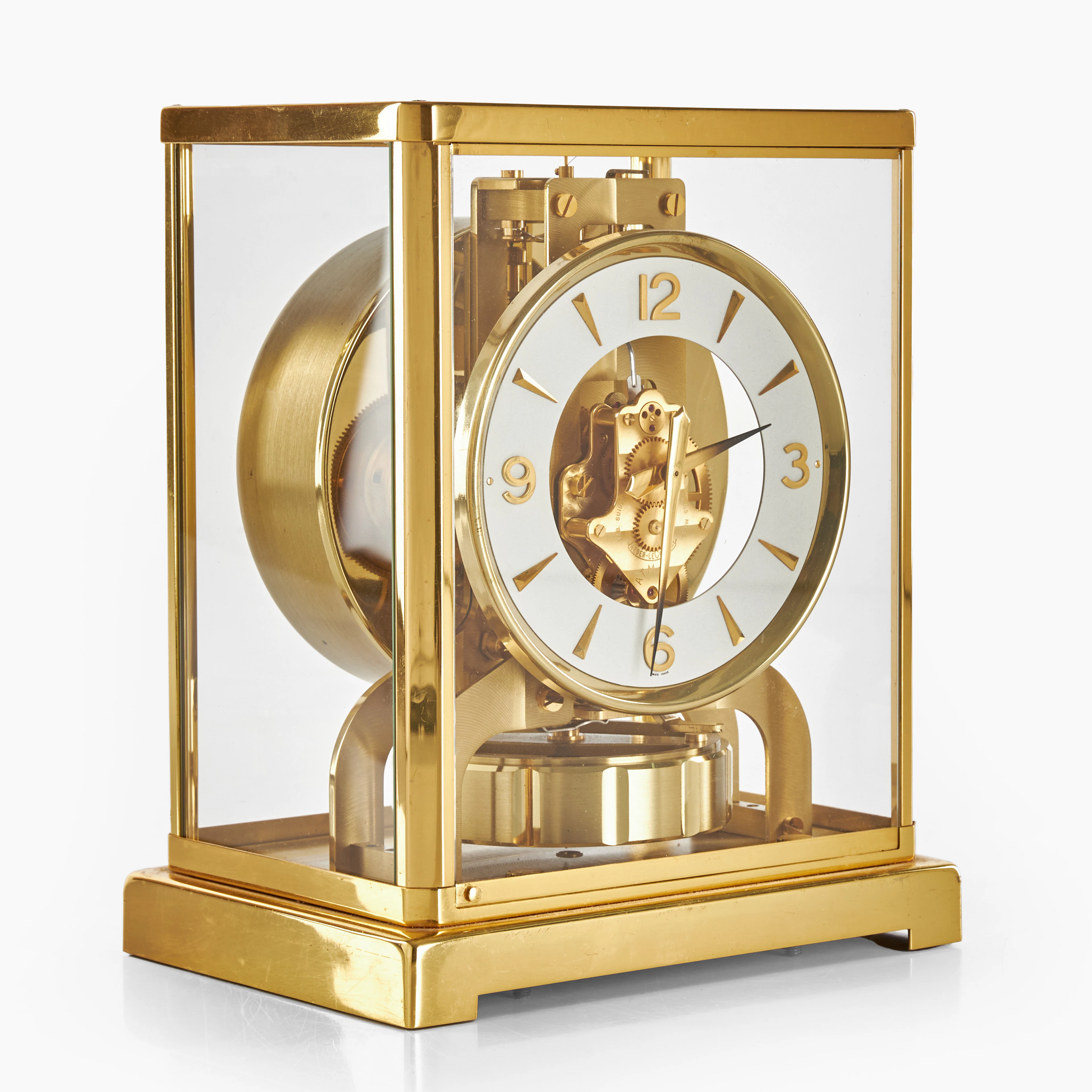 JAEGER LE-COULTRE, Bordsur, Atmos. Urverk med serienummer '221454'.