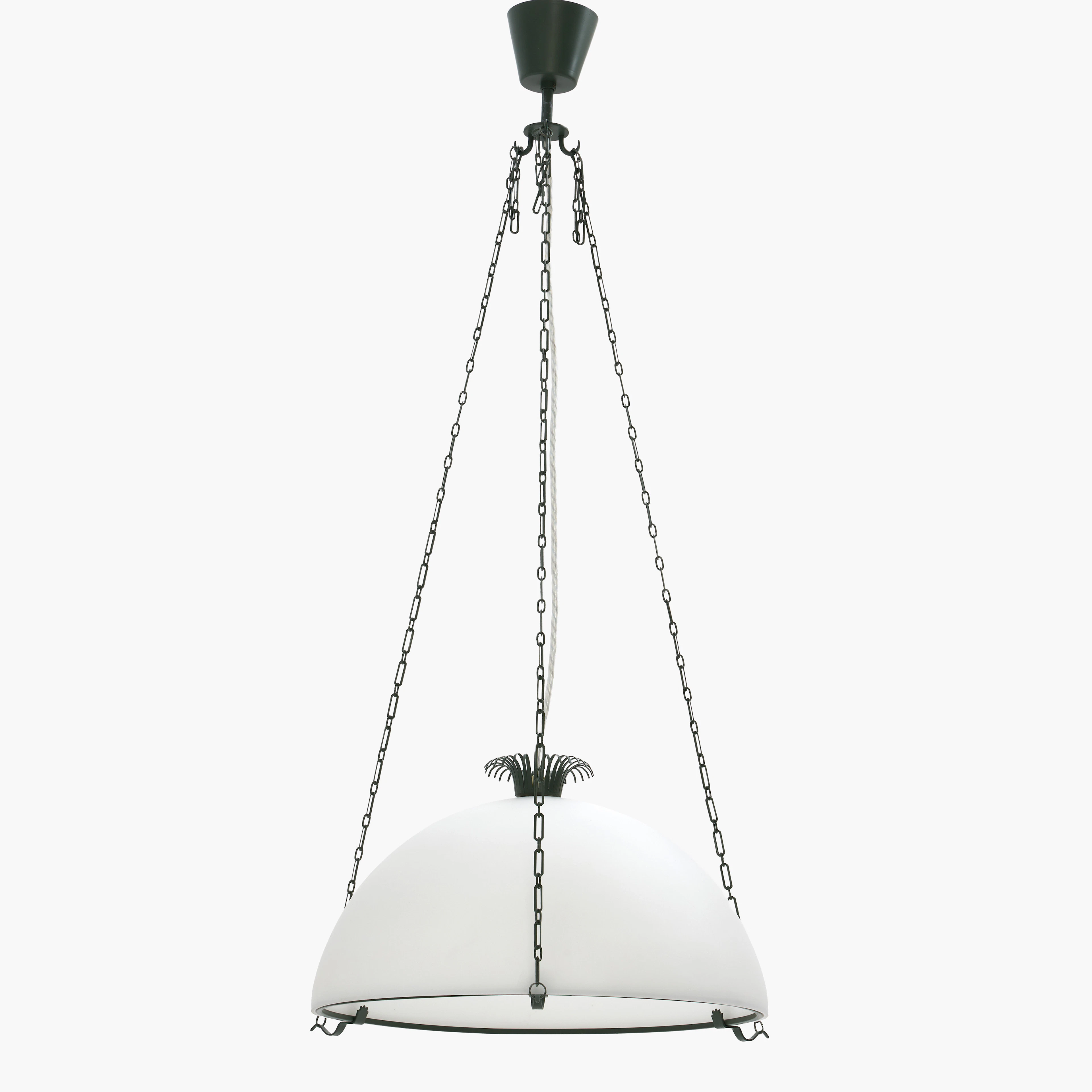 GUNNAR ASPLUND. Taklampa, "Asplund pendel", Ateljé Lyktan, Åhus, etikettmärkt