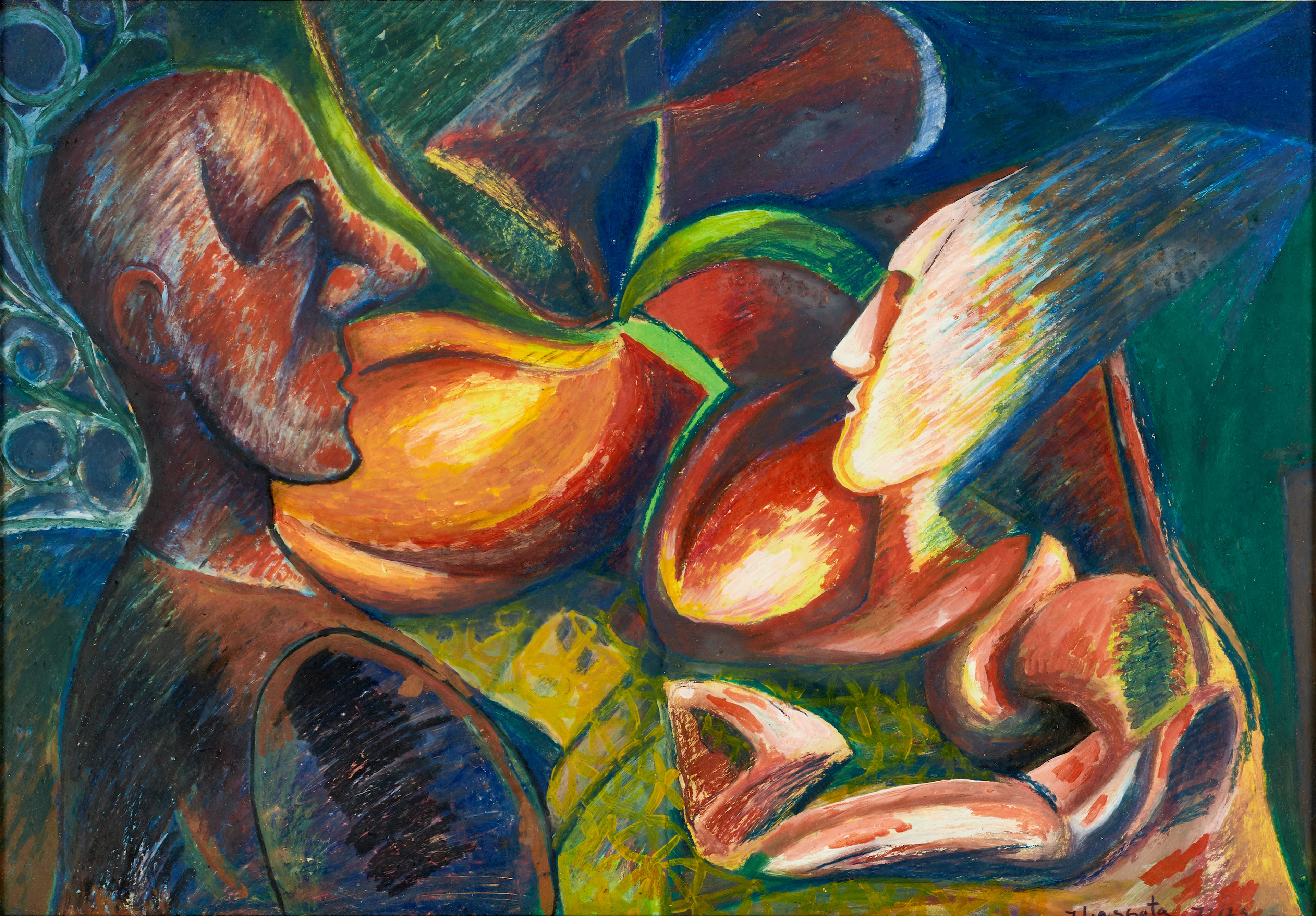 Jerzy Lassota de Kaliński (f. 1946) POLEN, abstrakt figurkomposition