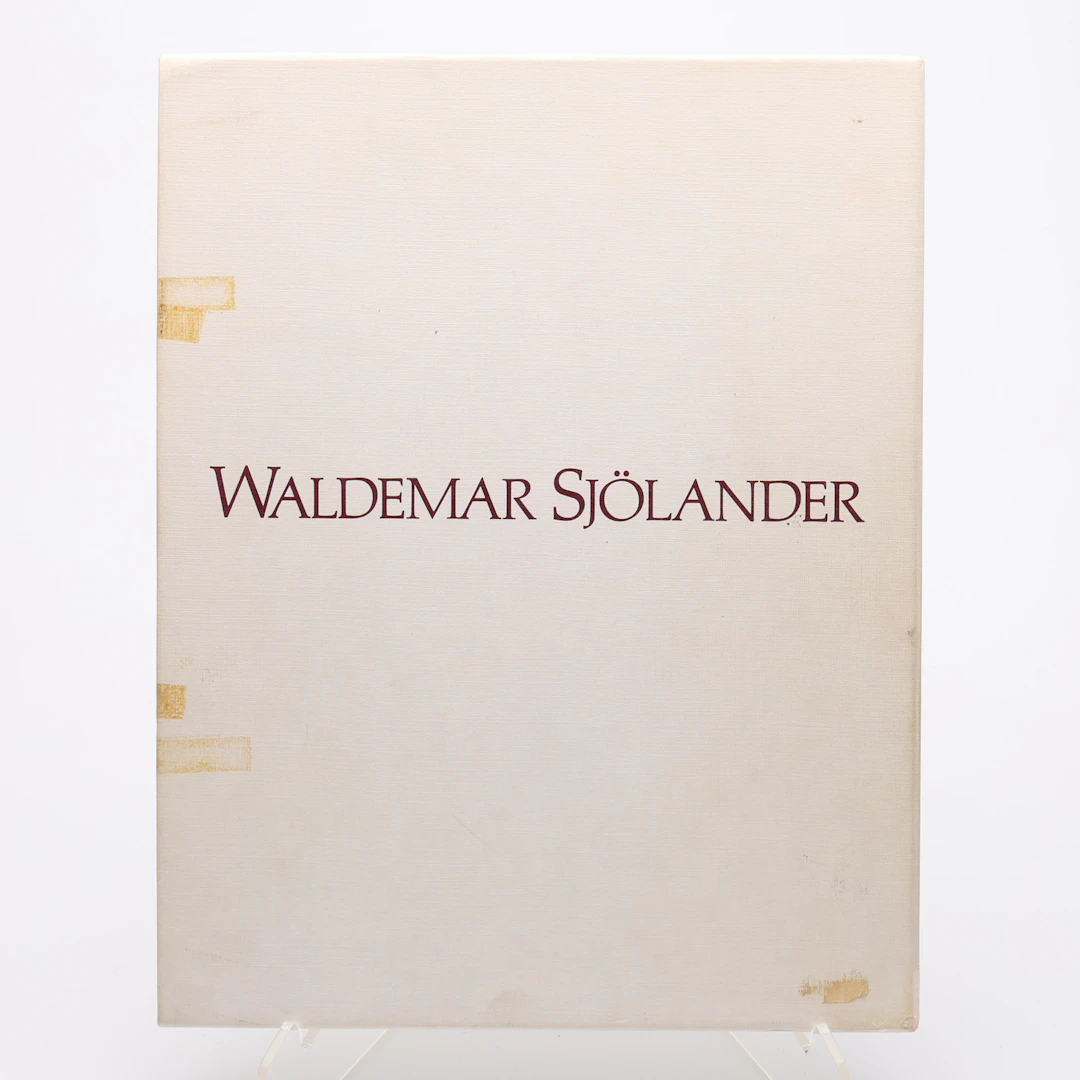 BIBLIOFILI. WALDEMAR SJÖLANDER (1908-1988). SAMTAL I ATELJEN MED BO