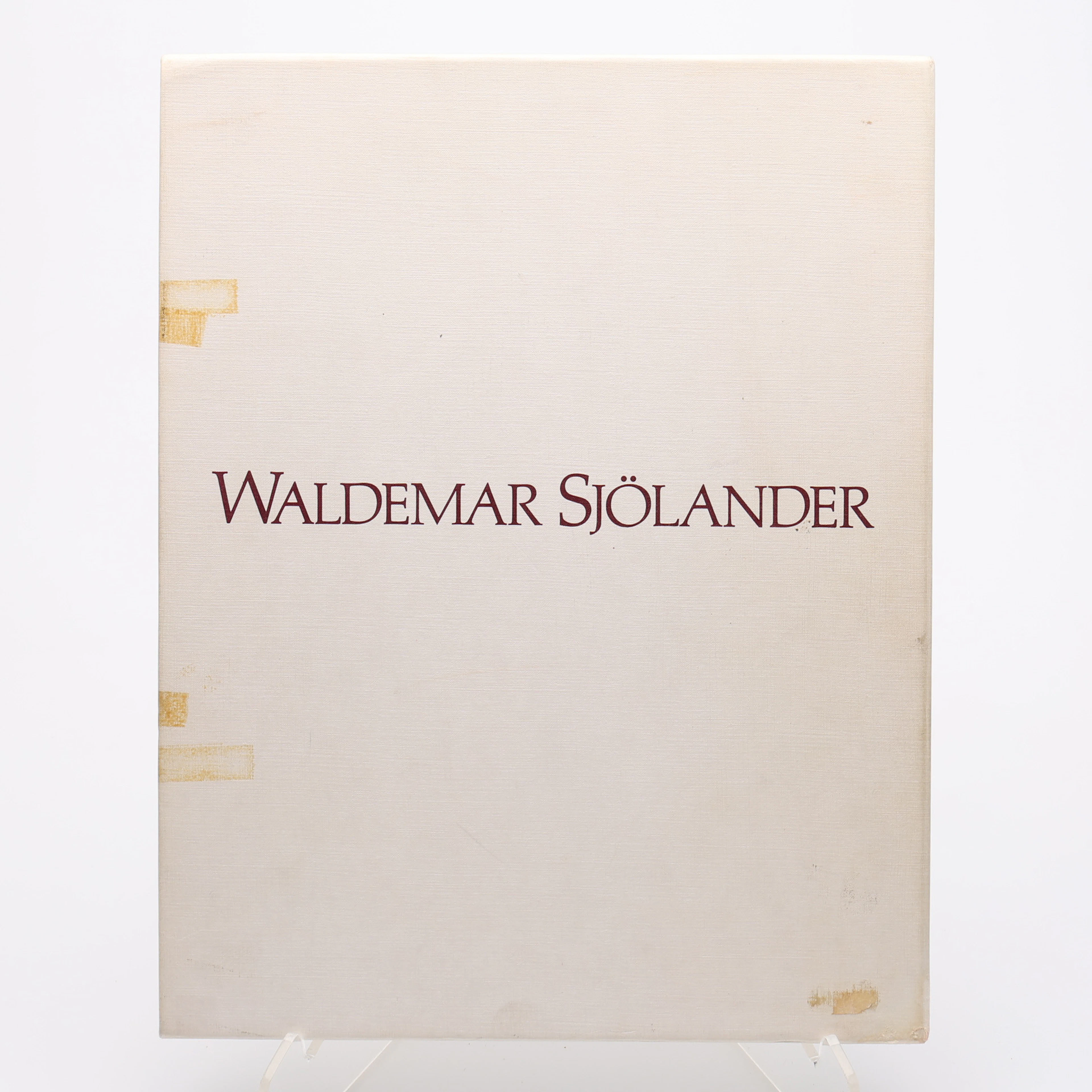 BIBLIOFILI. WALDEMAR SJÖLANDER (1908-1988). SAMTAL I ATELJEN MED BO