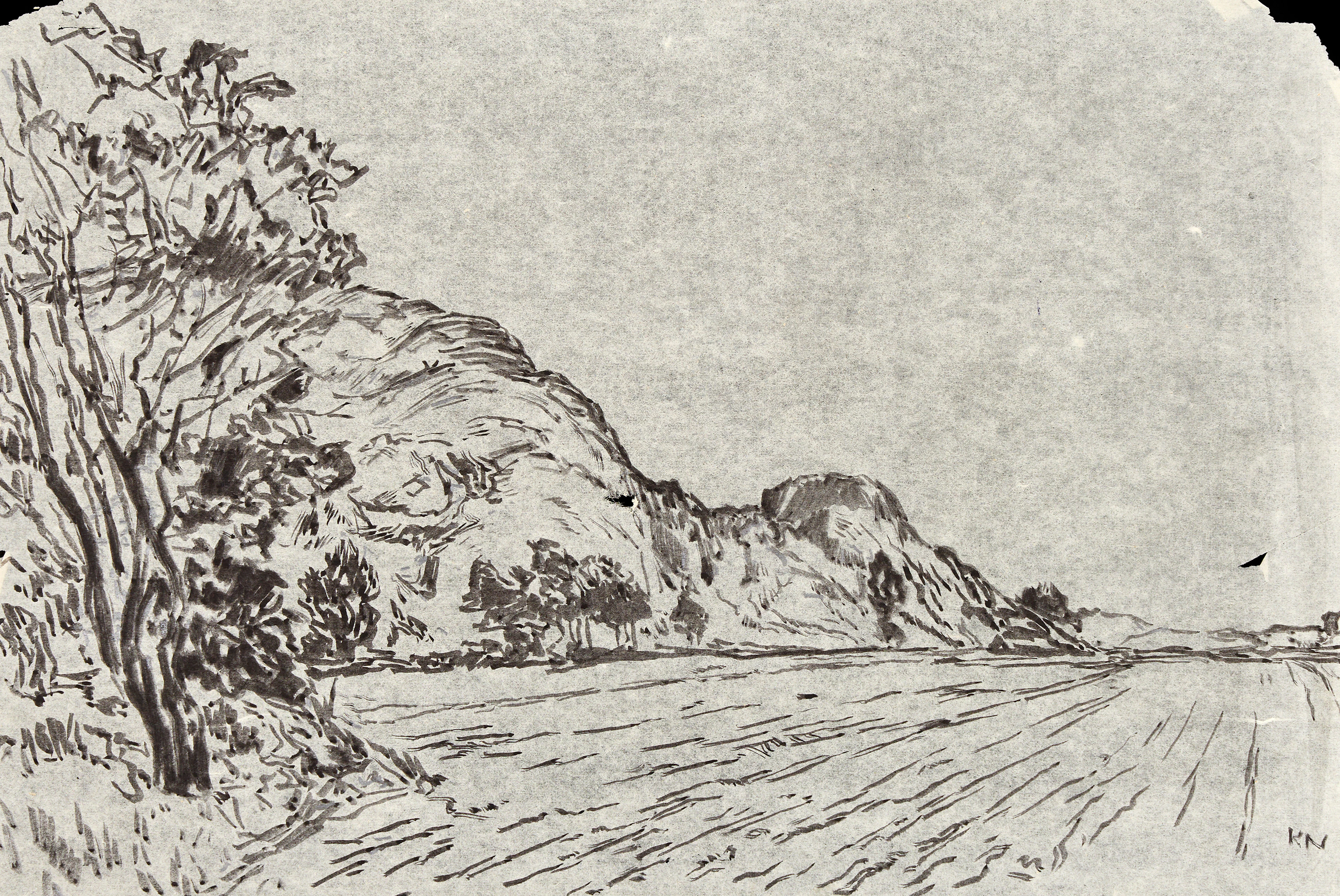KARL NORDSTRÖM (Tjörn 1855-1923 Drottningholm). Landskap från Tjörn