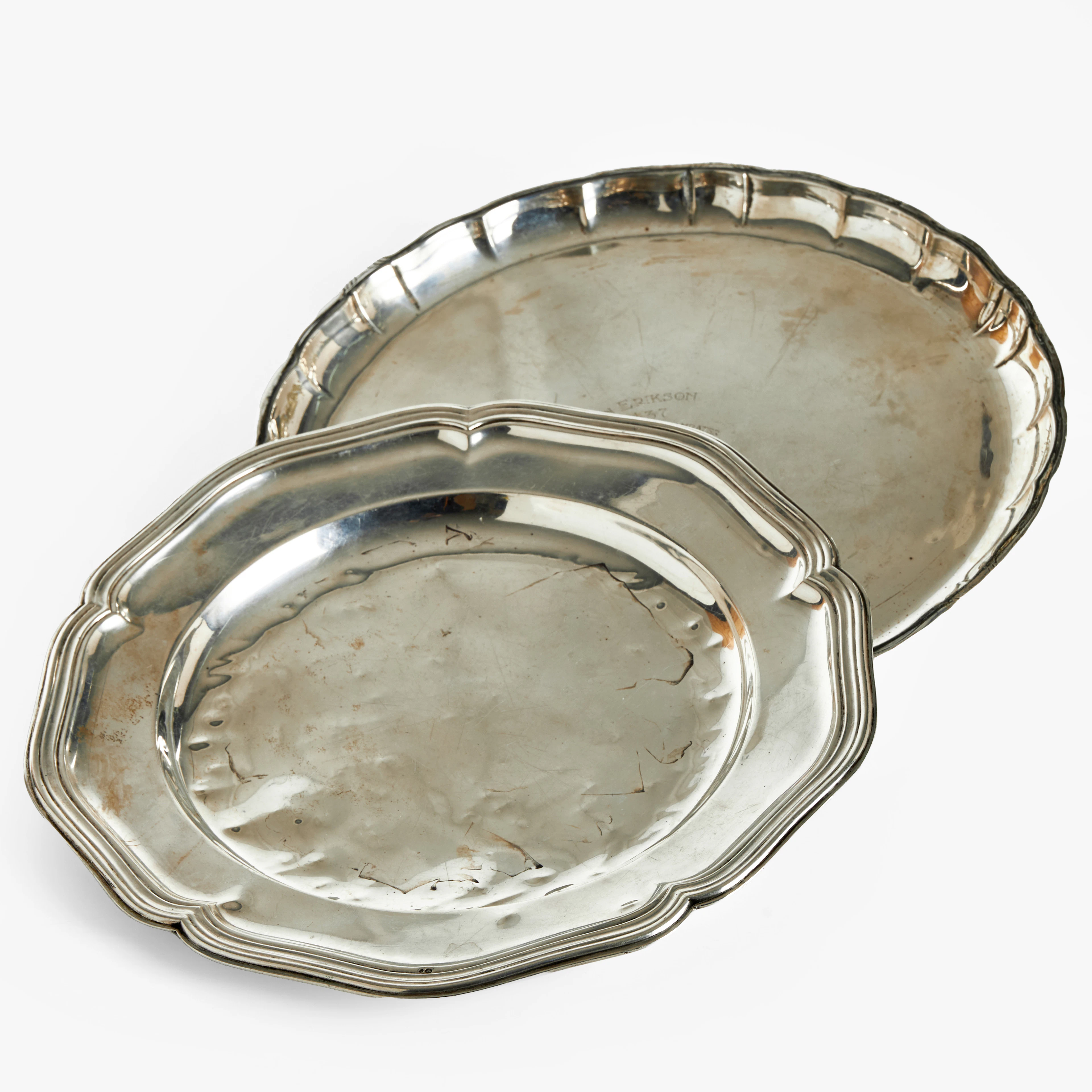 BRICKOR, 2 st, silver, bl.a. GAB, 1900-talets första hälft.
