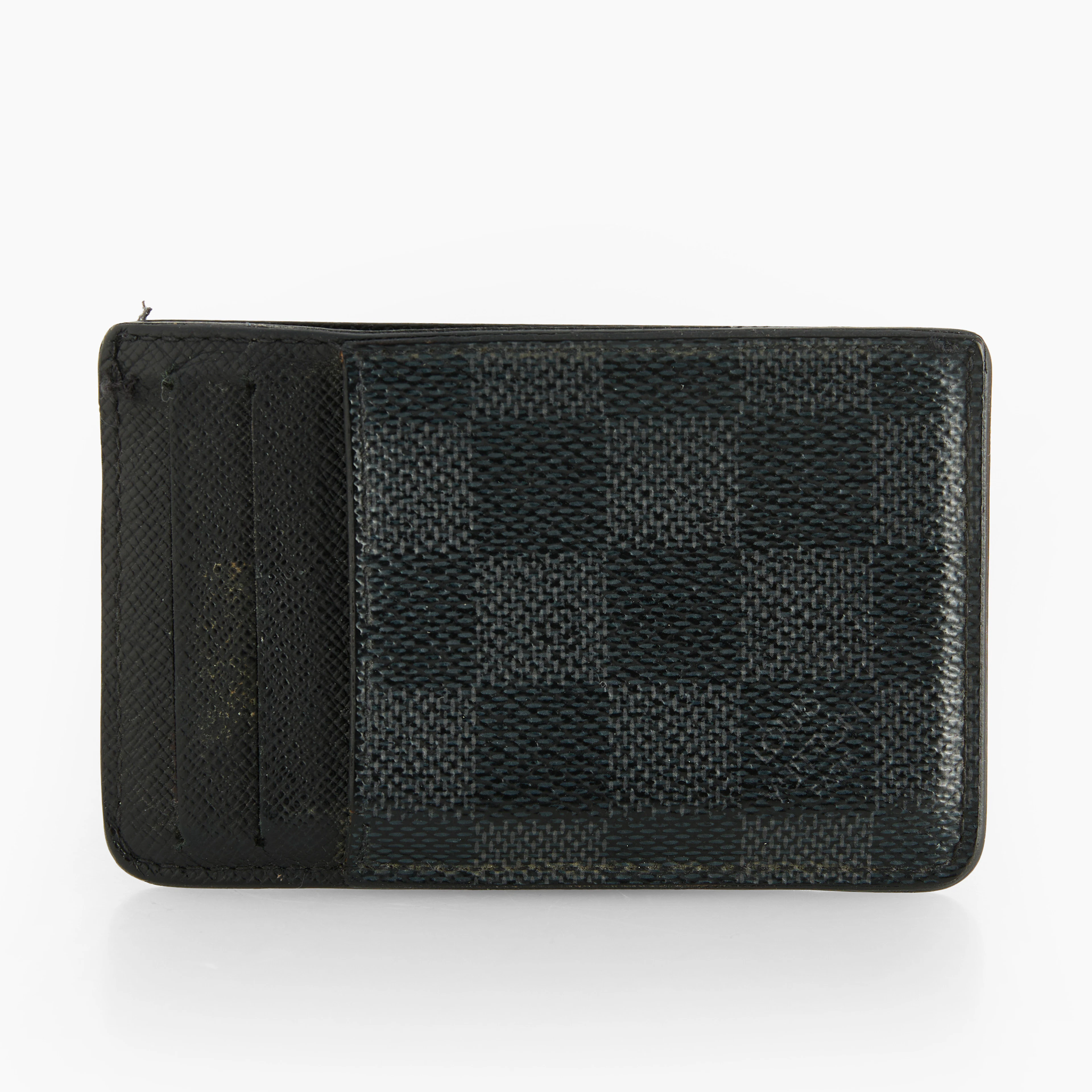 LOUIS VUITTON. Korthållare, Damier Graphite canvas.