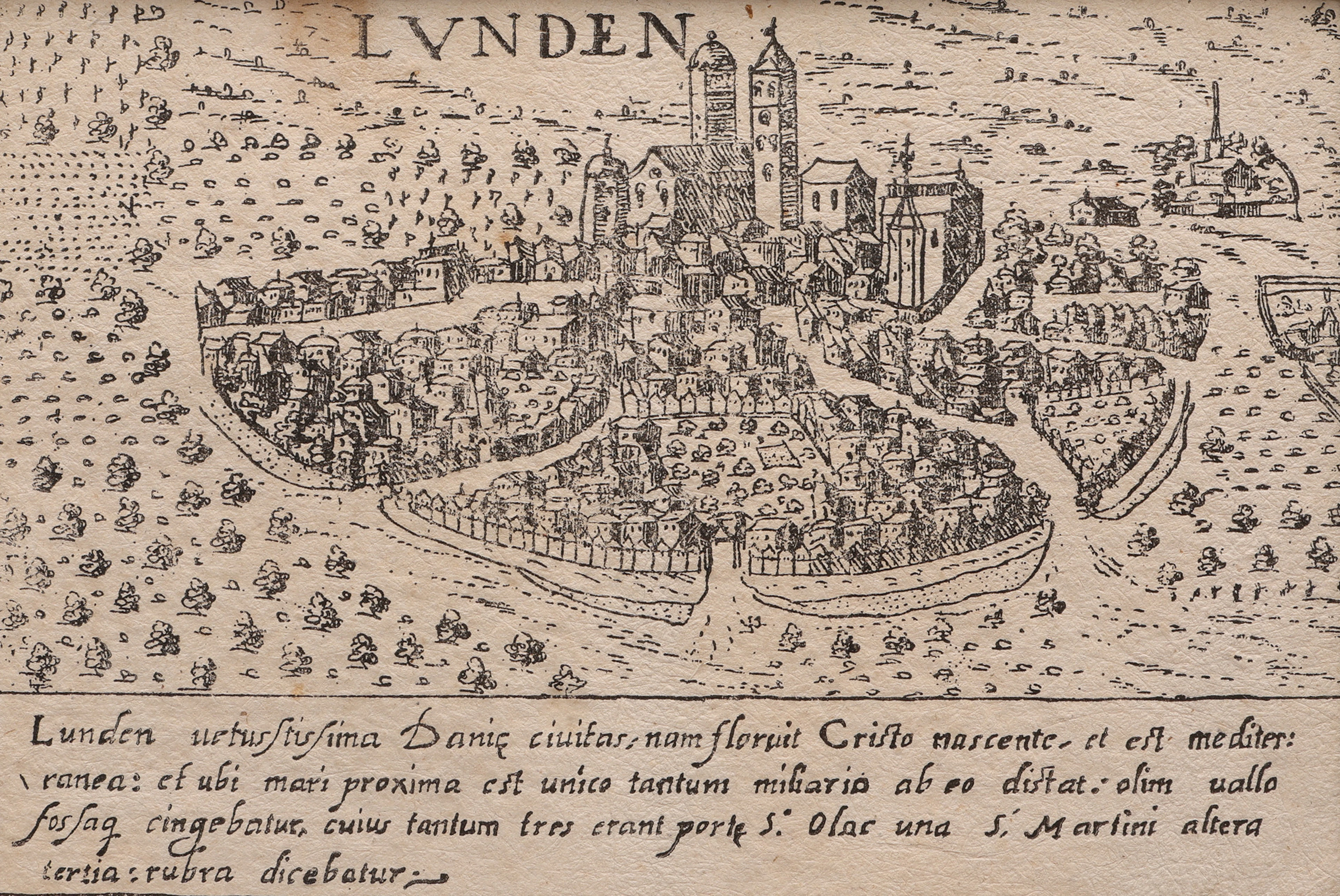 FRANCESCO VALEGIO CA 1560-1643. ETSNING, "LUNDEN" UR "RACCOLTA DI