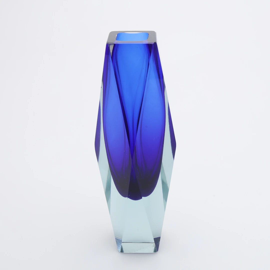 FLAVIO POLI. VAS, UNDERFÅNGSGLAS, MURANO.