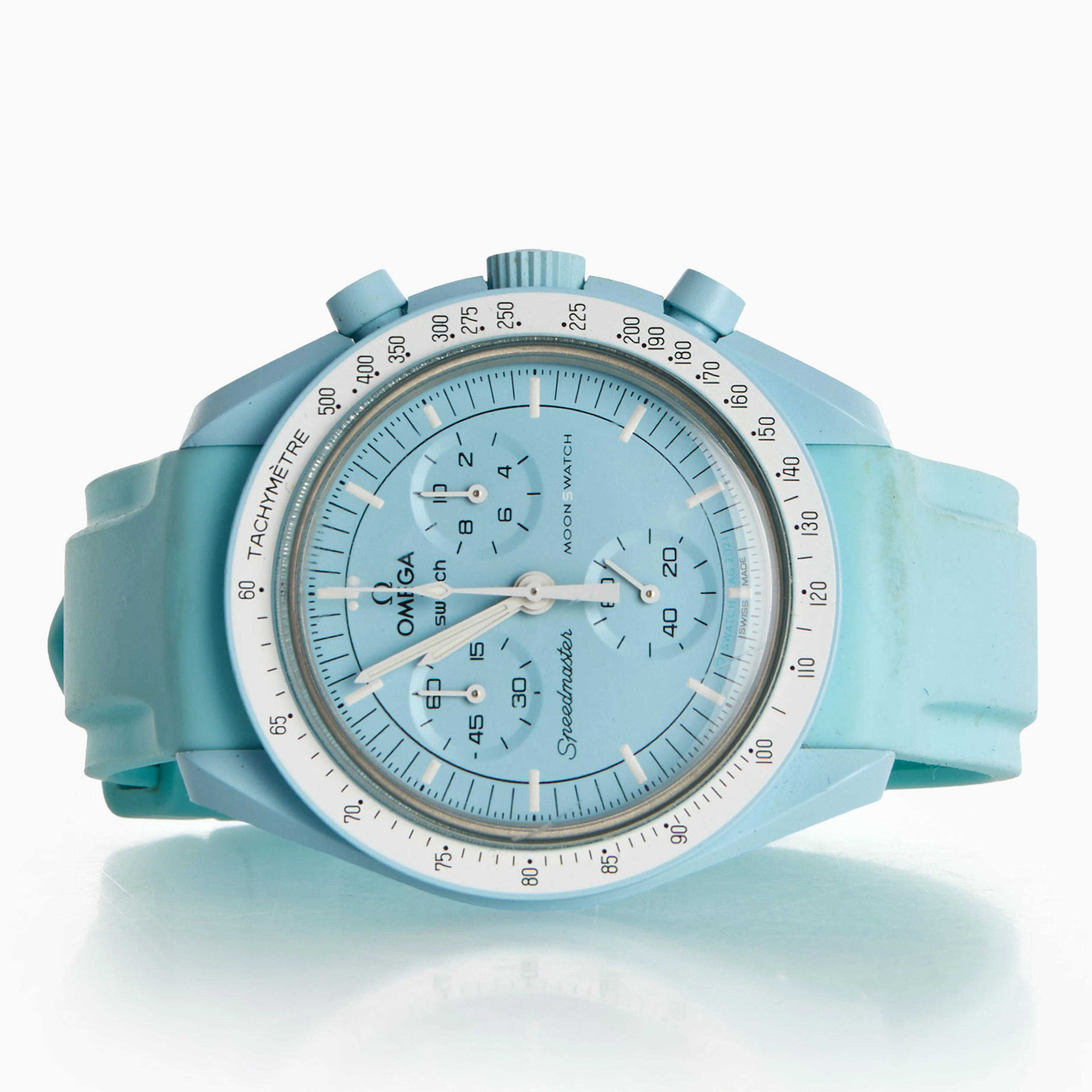 OMEGA / SWATCH. Armbandsur, Moonswatch, "Mission to Uranus", bioceramic