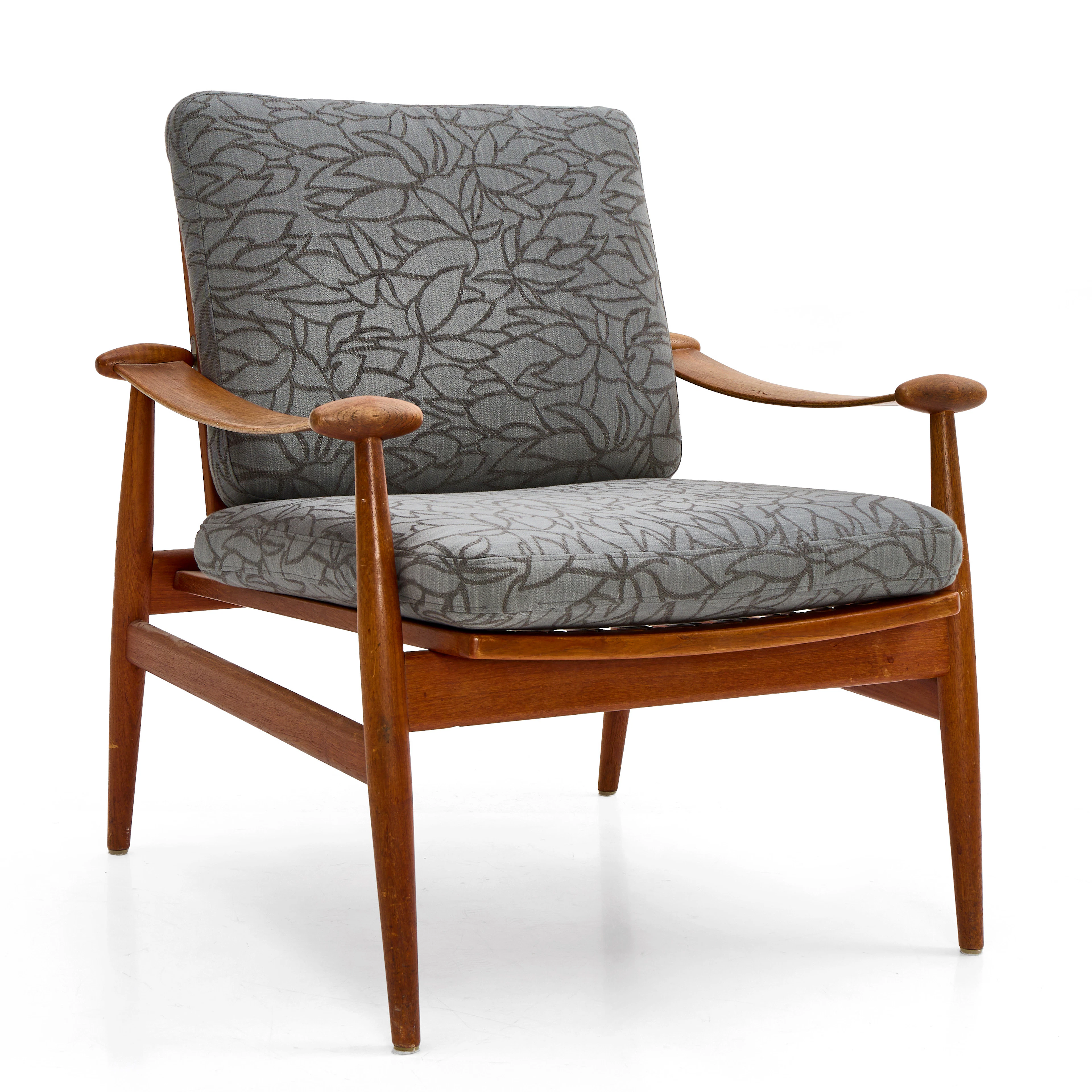 FINN JUHL. Fåtölj, "FD-133", s.k spadestolen, teak, Danmark, 1960-tal.