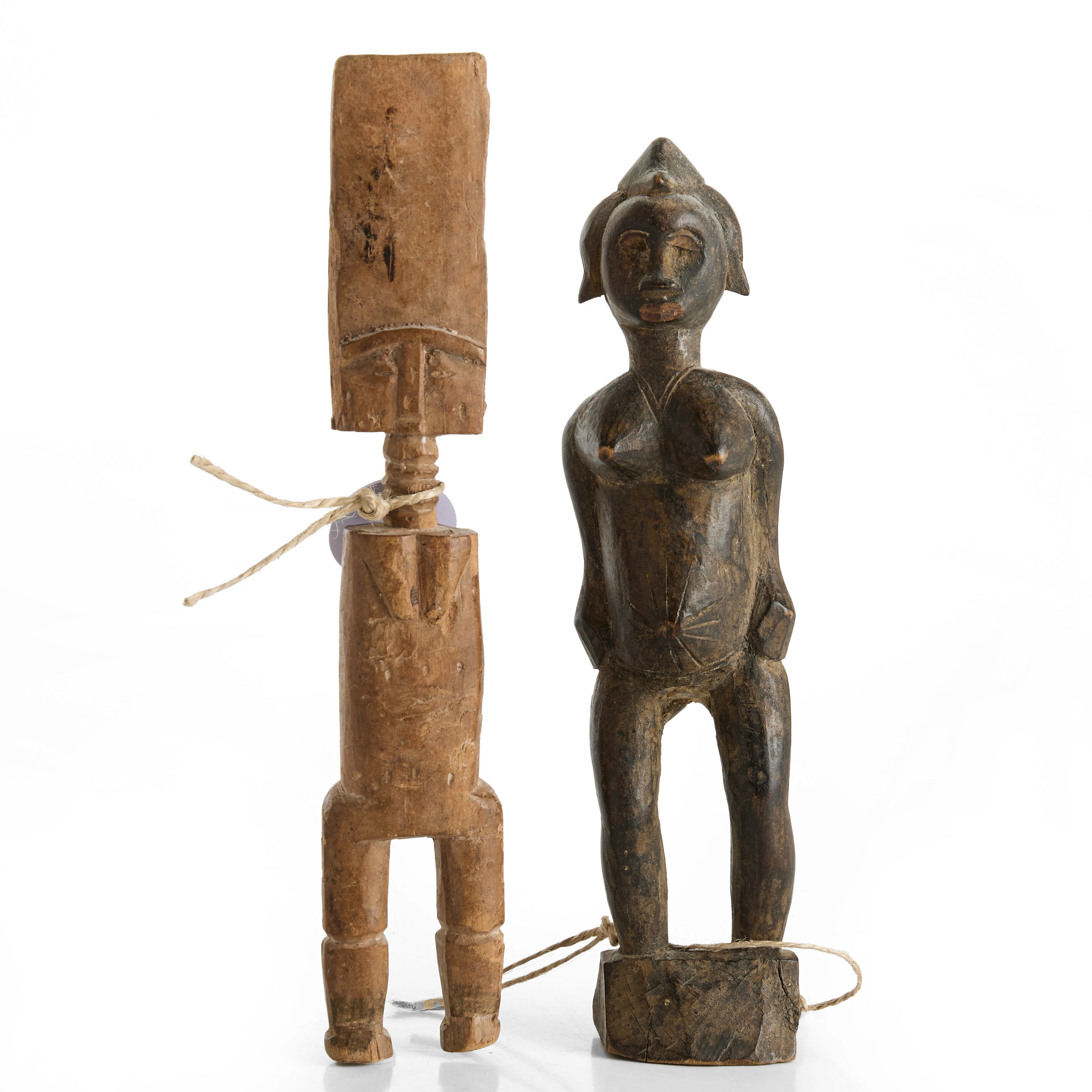 SMÅSKULPTURER/FETISCHER, Afrika, Senufo, Elfenbenskusten resp. Ashanti