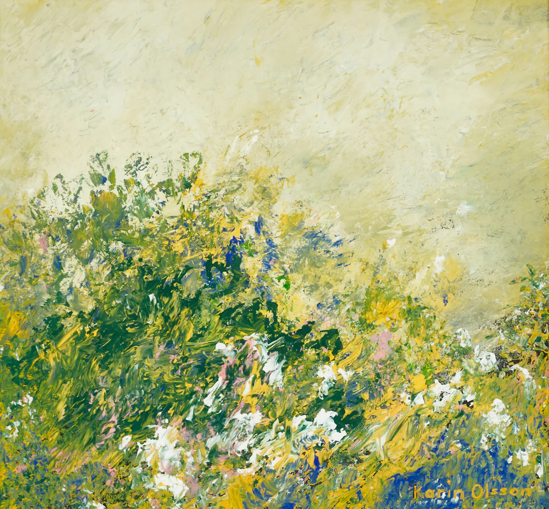 KARIN OLSSON (1928-2006), "Blomsteräng", 1974, signerad Karin Olsson