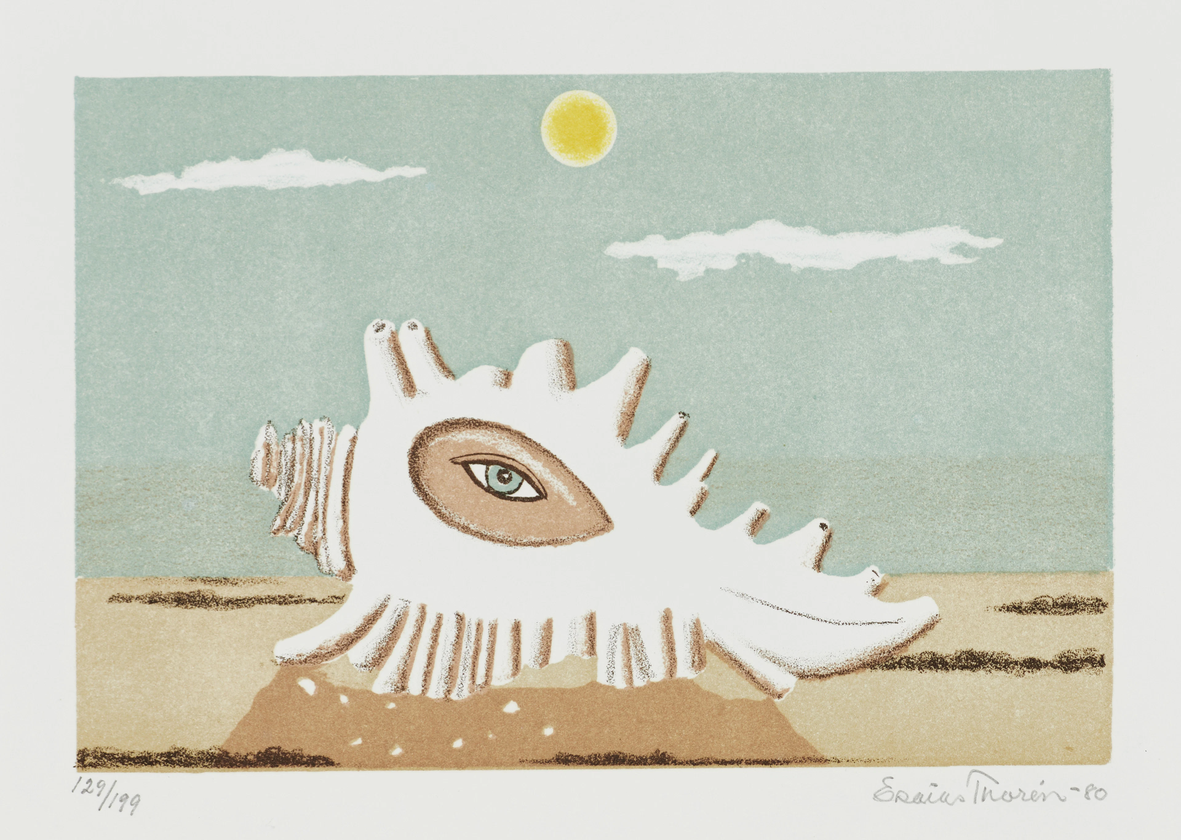 ESAIAS THORÉN (1901-1981, Halmstadgruppen), ”Ögonsnäckan”, signerad