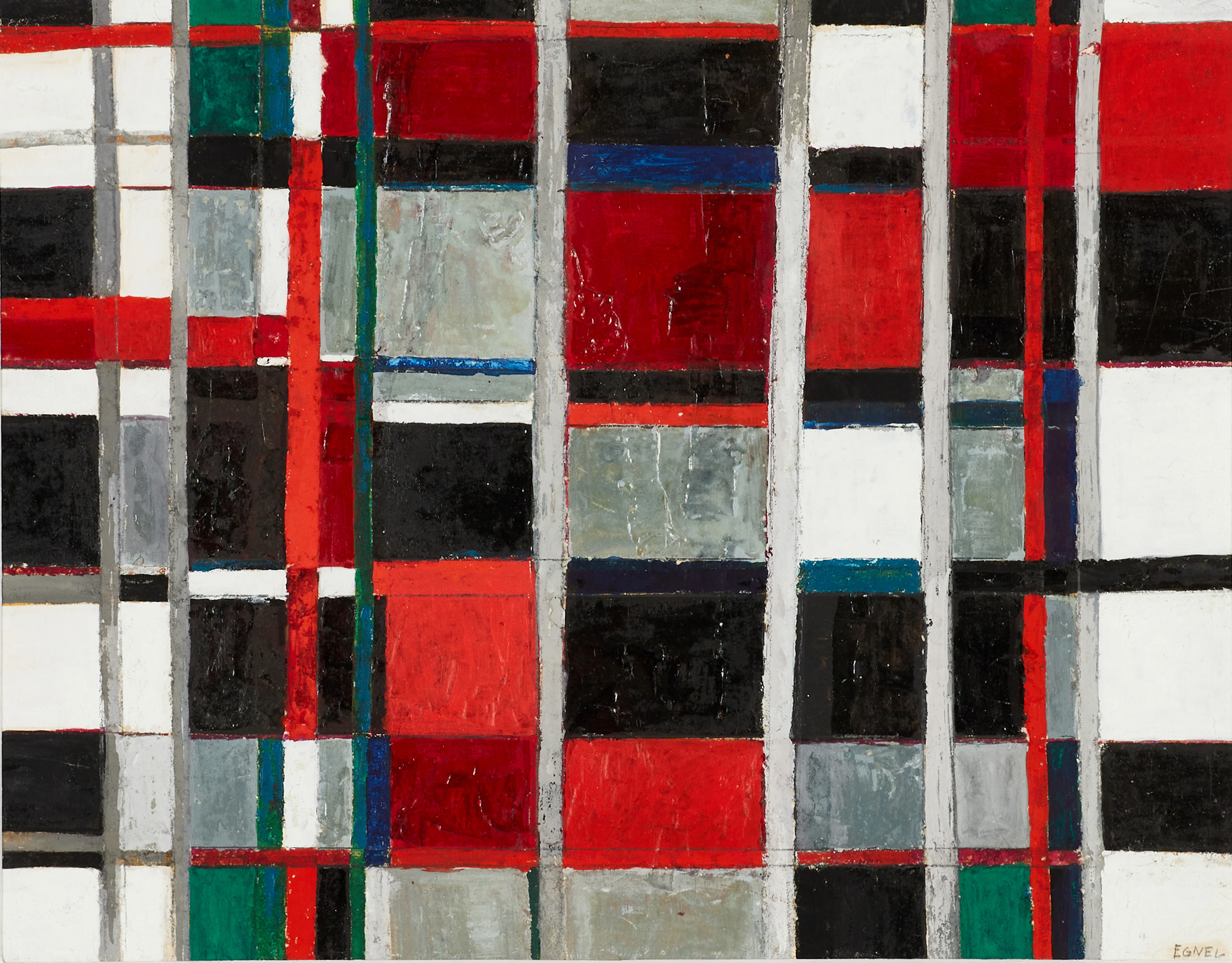 JOY EGNEL (Vilhelmina 1920-2001 Stockholm), Komposition, signerad