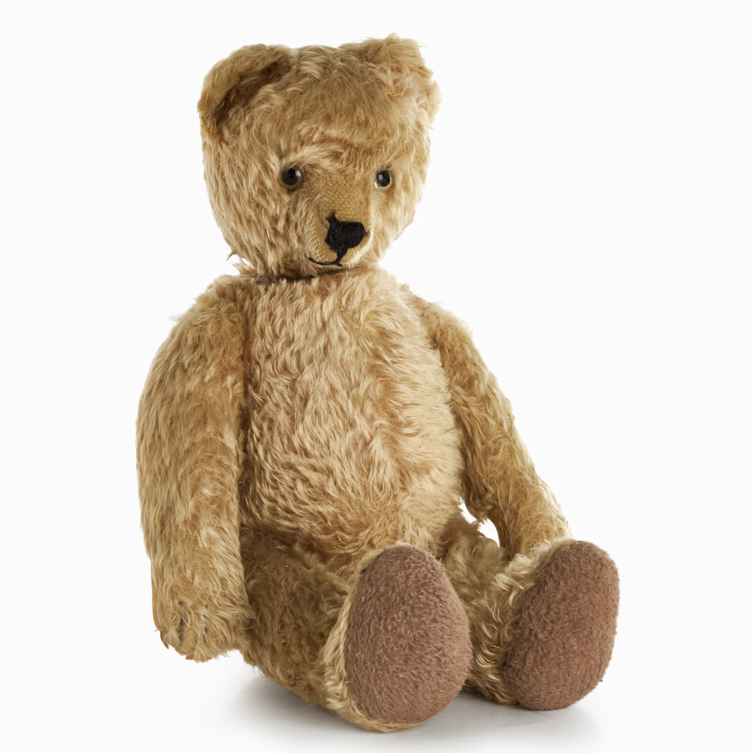 STEIFF. Nalle, 1900-talets första hälft/mitt. Mekanisk - Huvudet svänger