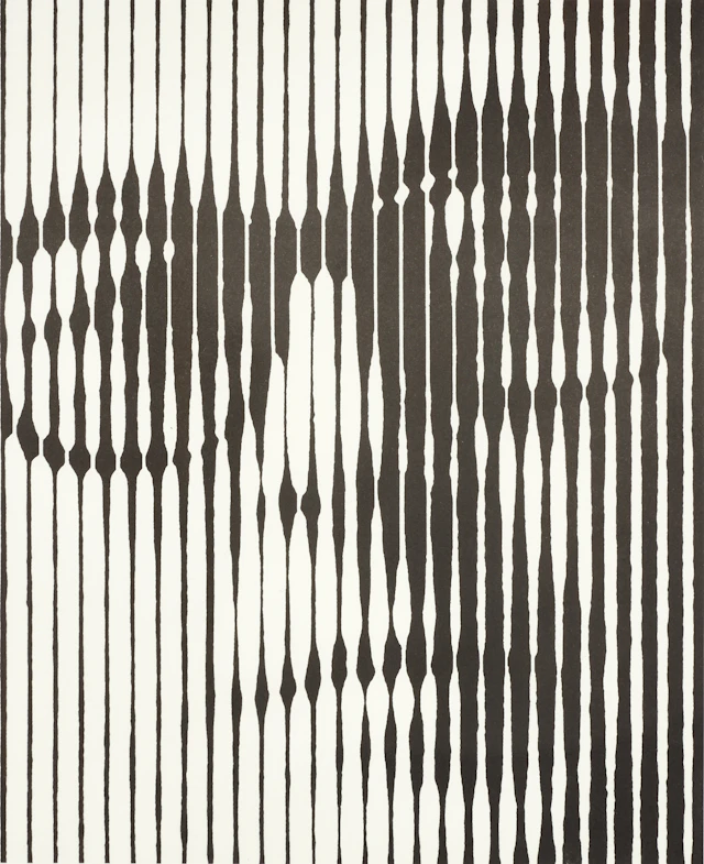 VICTOR VASARELY. "Självporträtt", serigrafi, ur portföljen ION.