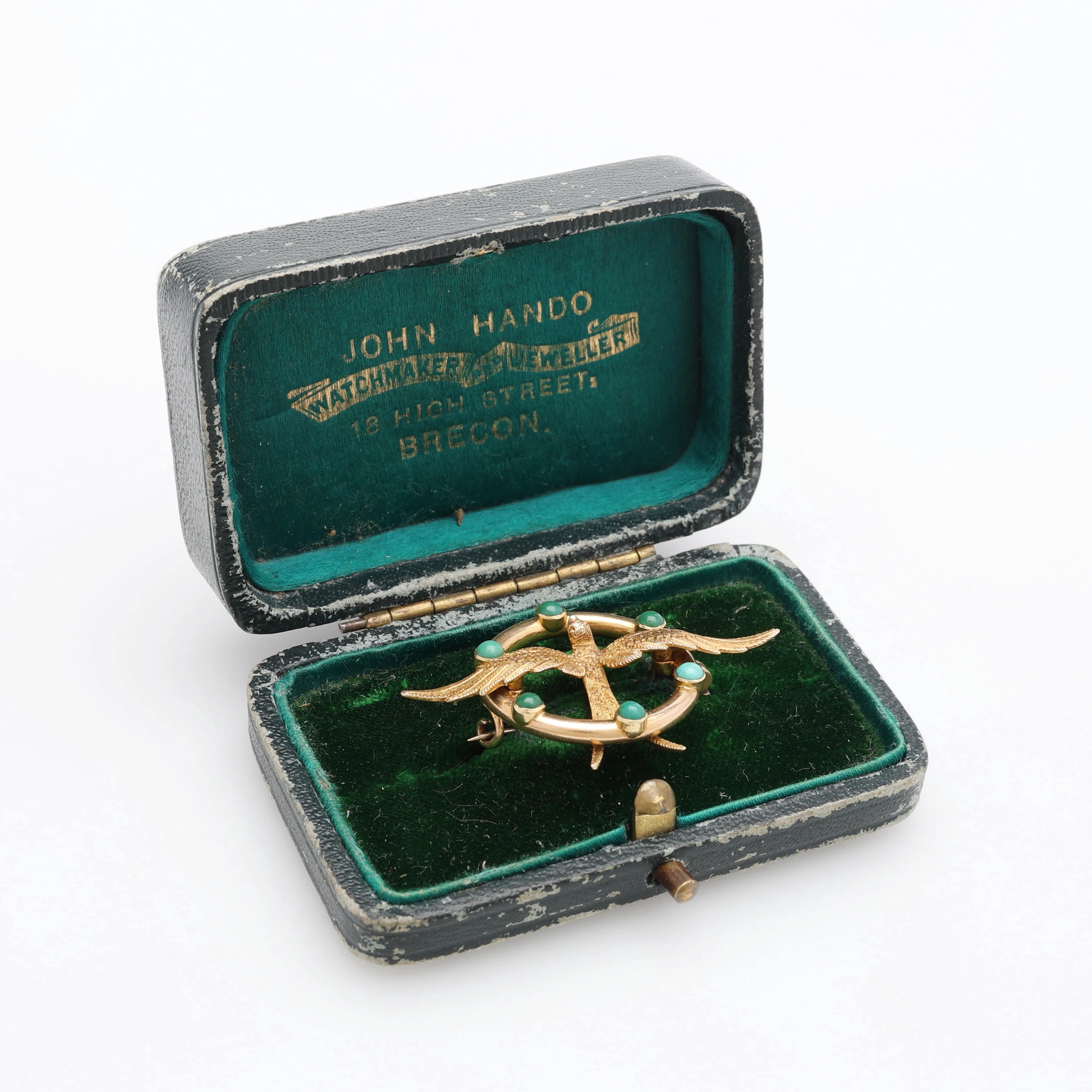 BROSCH, 15K GULD, TOTALT 4,6 GRAM.