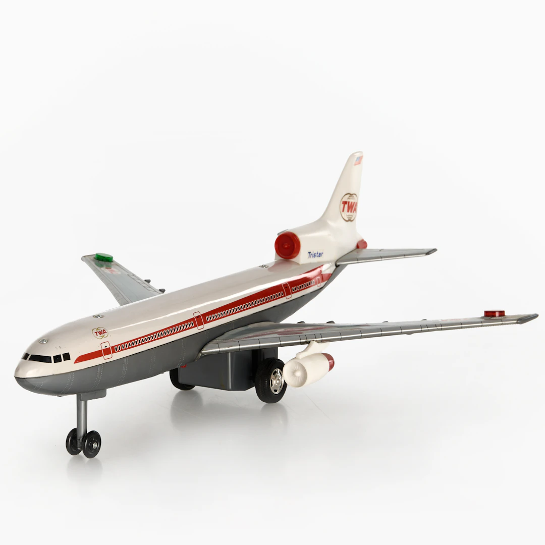OMURA TOY. Flygplan, "Lockheed L-1011 TriStar" TWA, Japan, 1900-talets