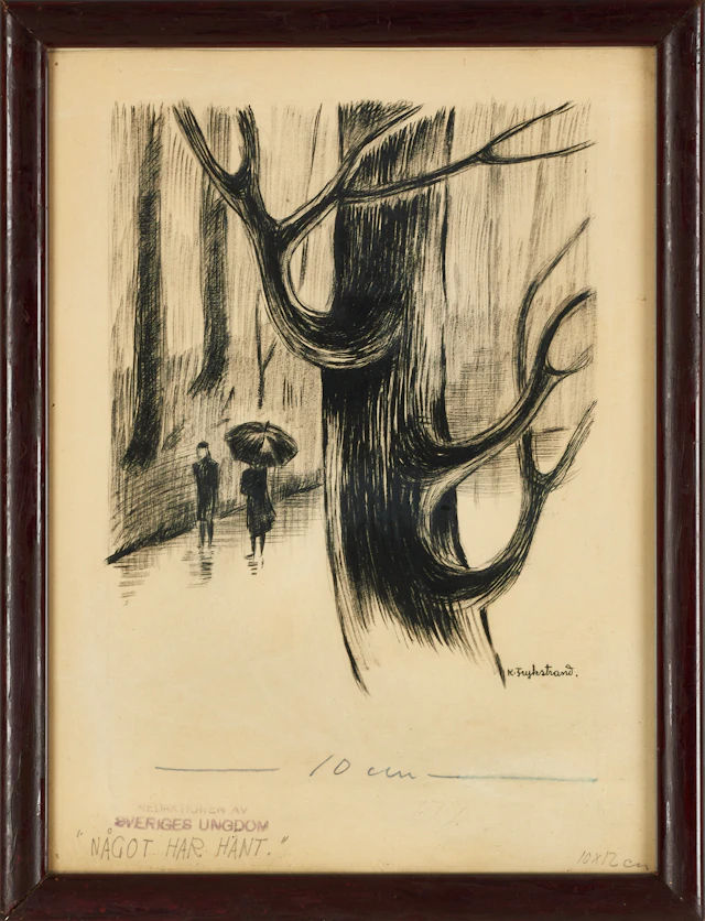 KERSTIN FRYKSTRAND (1901-1997). Originalillustrationer, två stycken