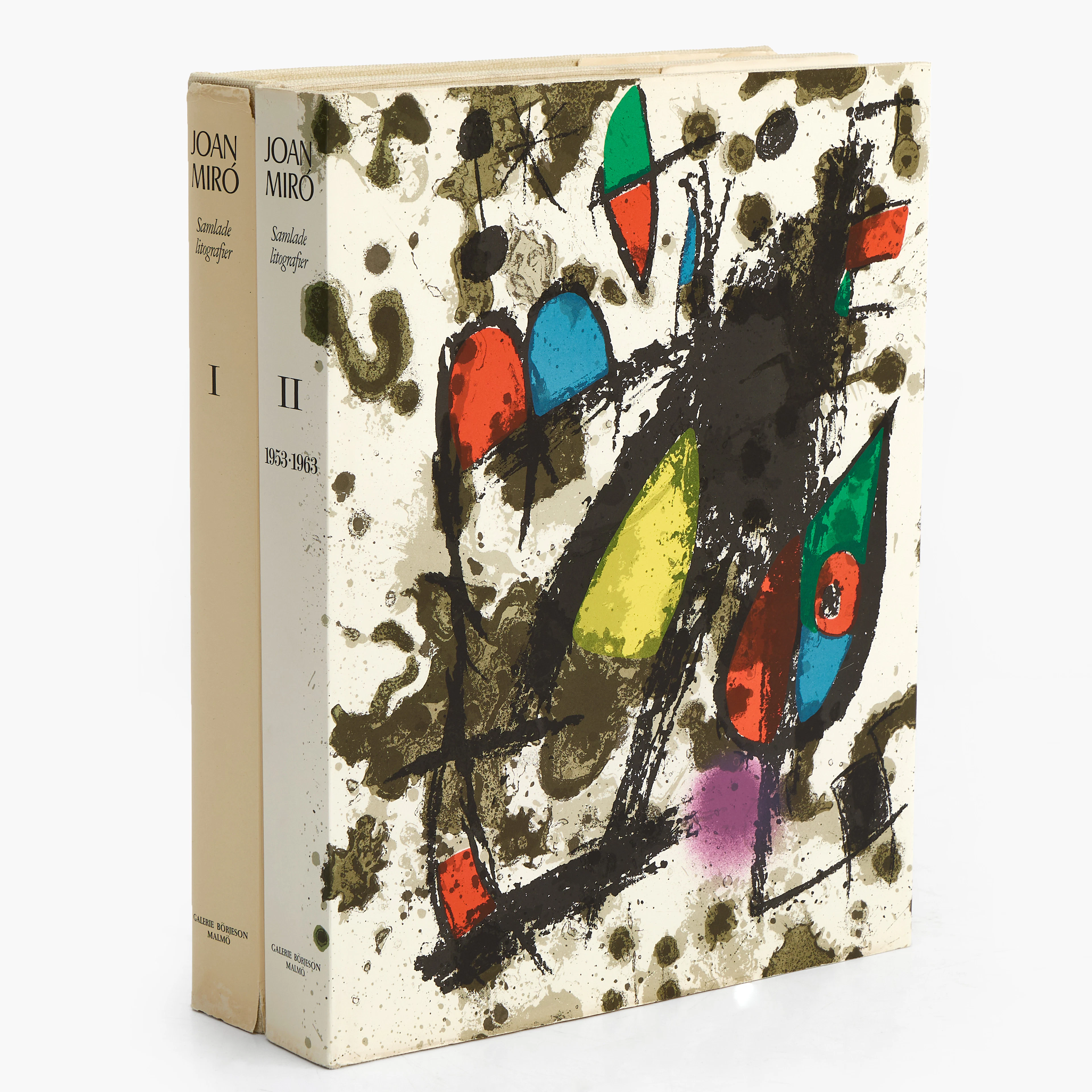 MIRÓ LITHOGRAPHE I-II. Joan Miró, Samlade litografier I-II, 11 originallitografi