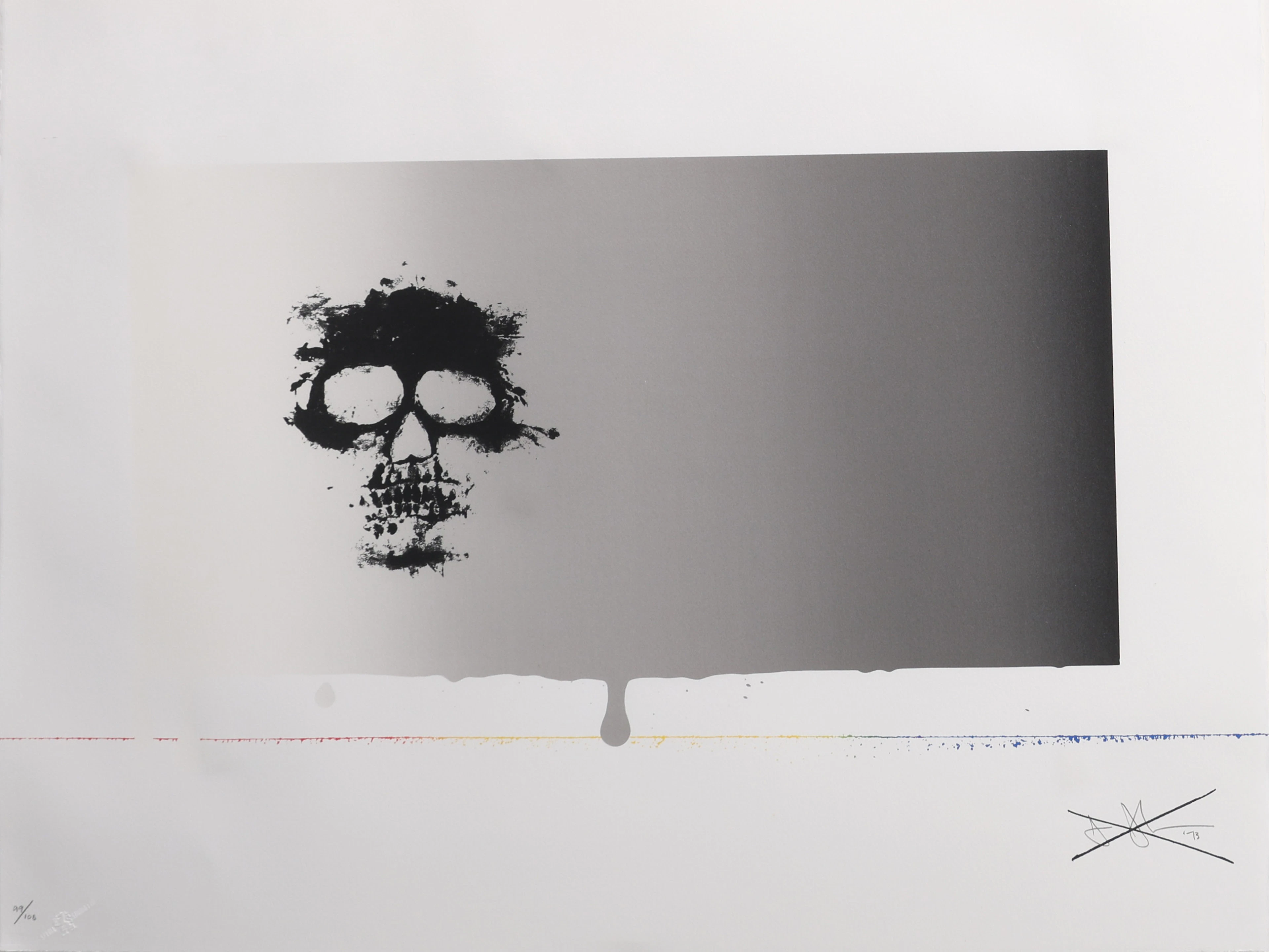JASPER JOHNS (FÖDD 1930). UR "REALITY AND PARADOXES", 1973.