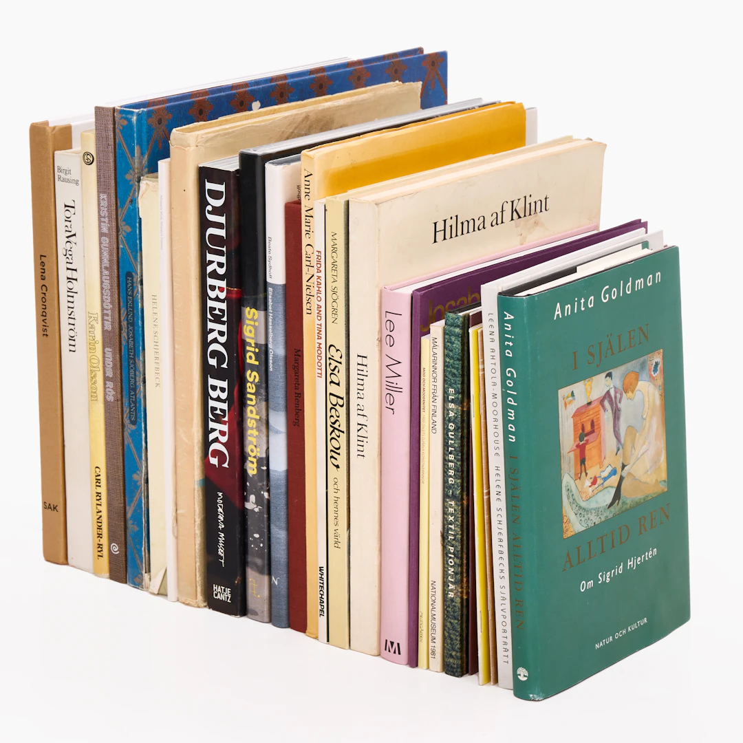 BÖCKER OM KVINNLIGA KONSTNÄRER, 26 vol.