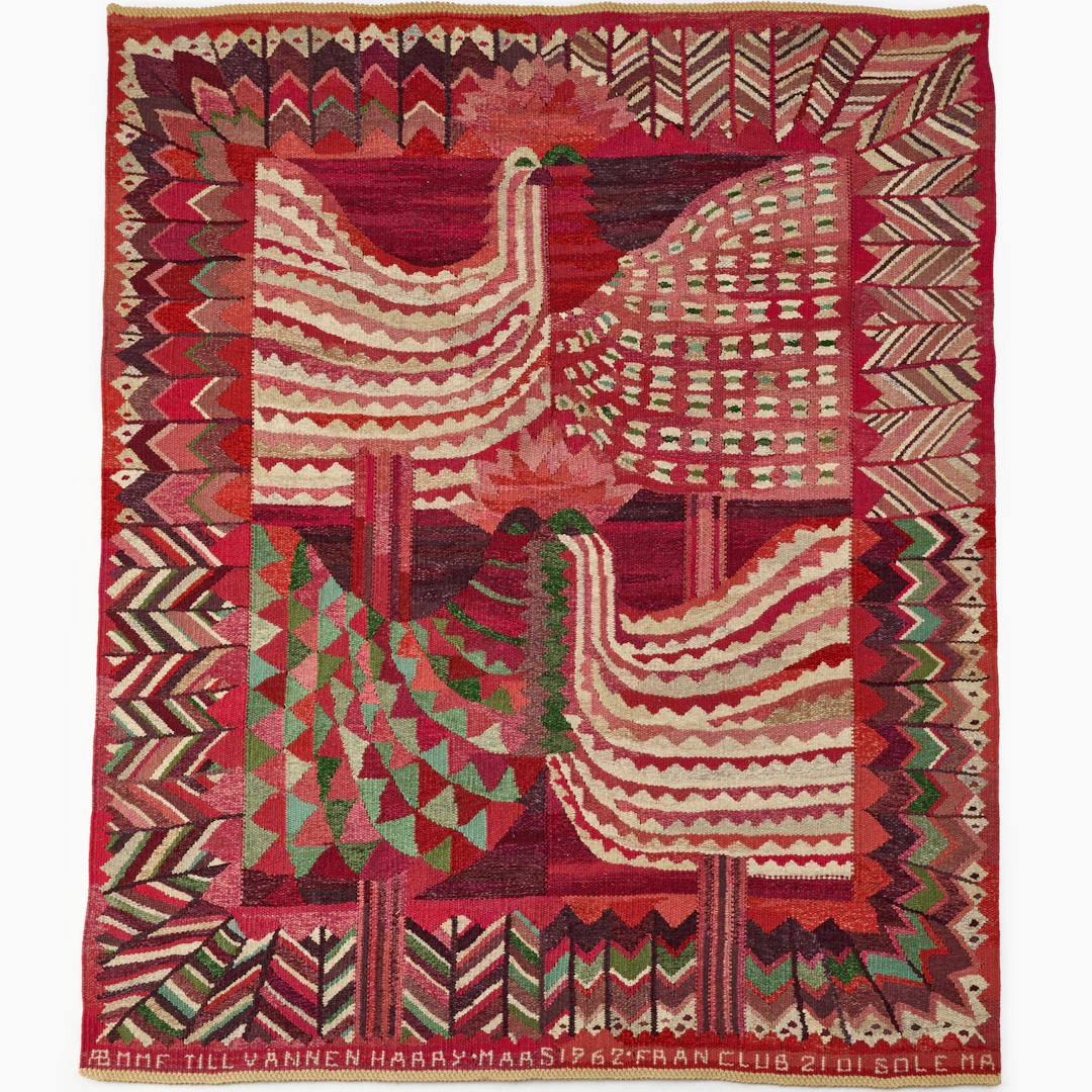 MARIANNE RICHTER (1916-2010). Vävd tapet, "Tuppamatta", Märta Måås-Fjetterström