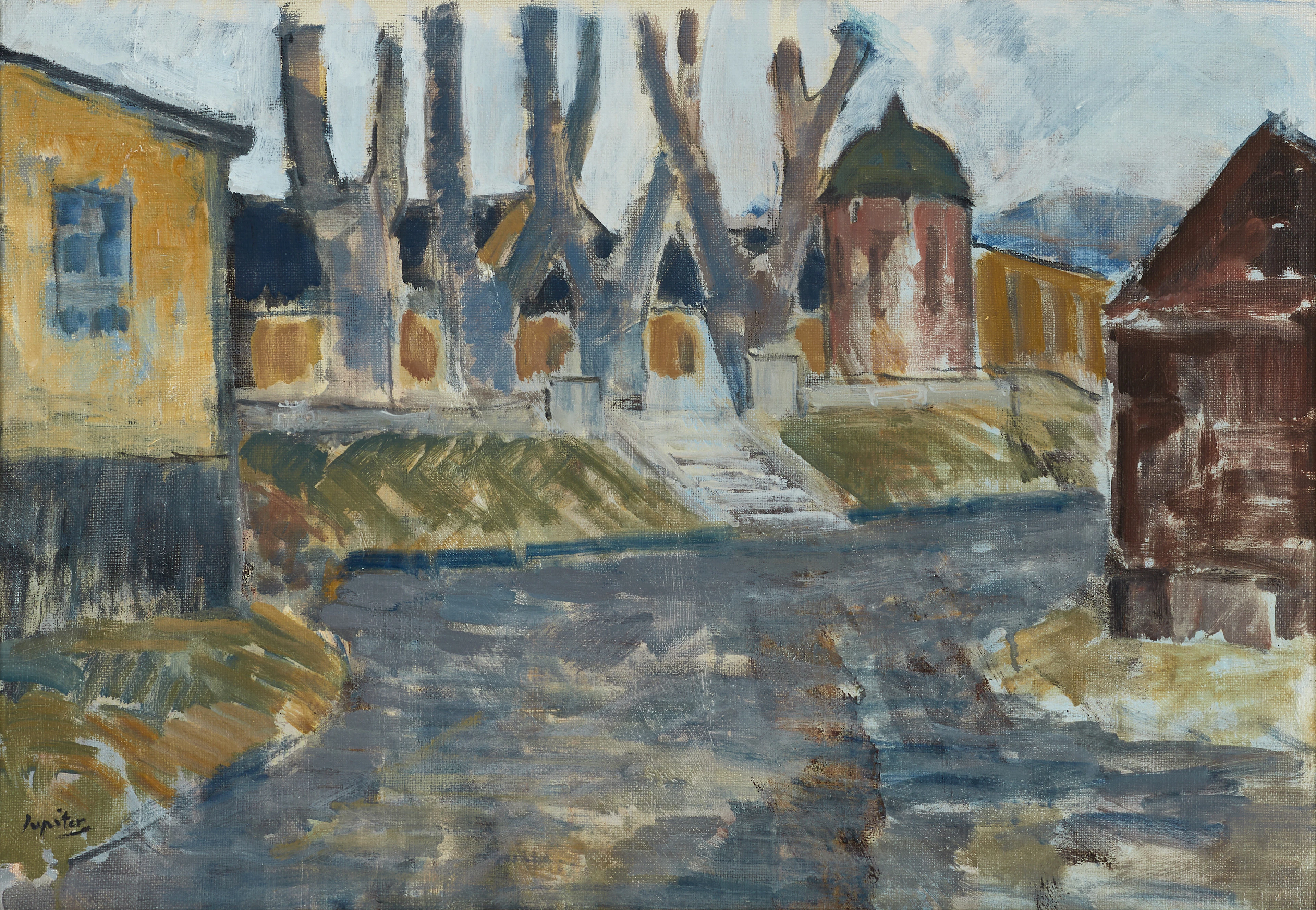 FOLKE JUPITER (1913-1979). Stallmästaregården vid Brunnsviken, Stockholm
