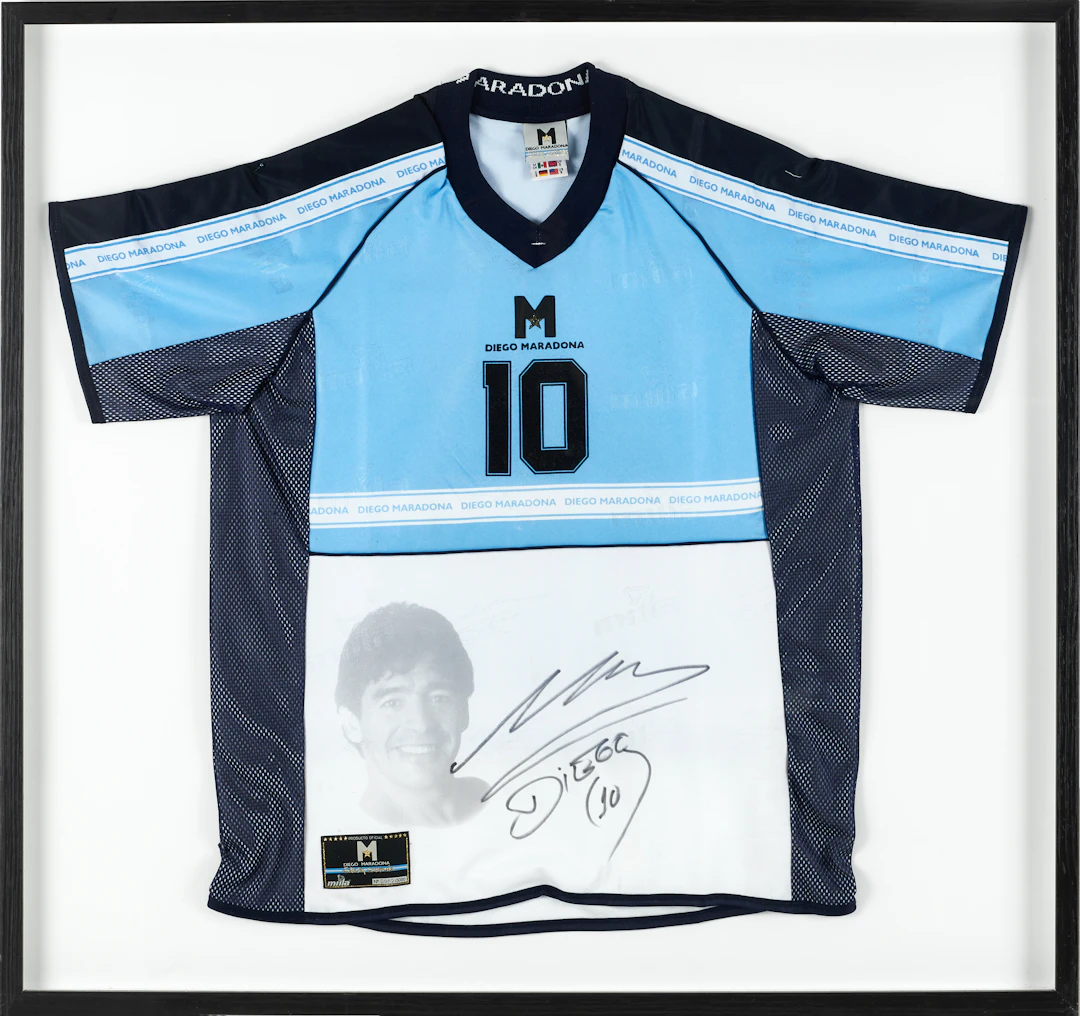 DIEGO MARADONA, signerad fotbollströja, certifikat, Edicion Limitada