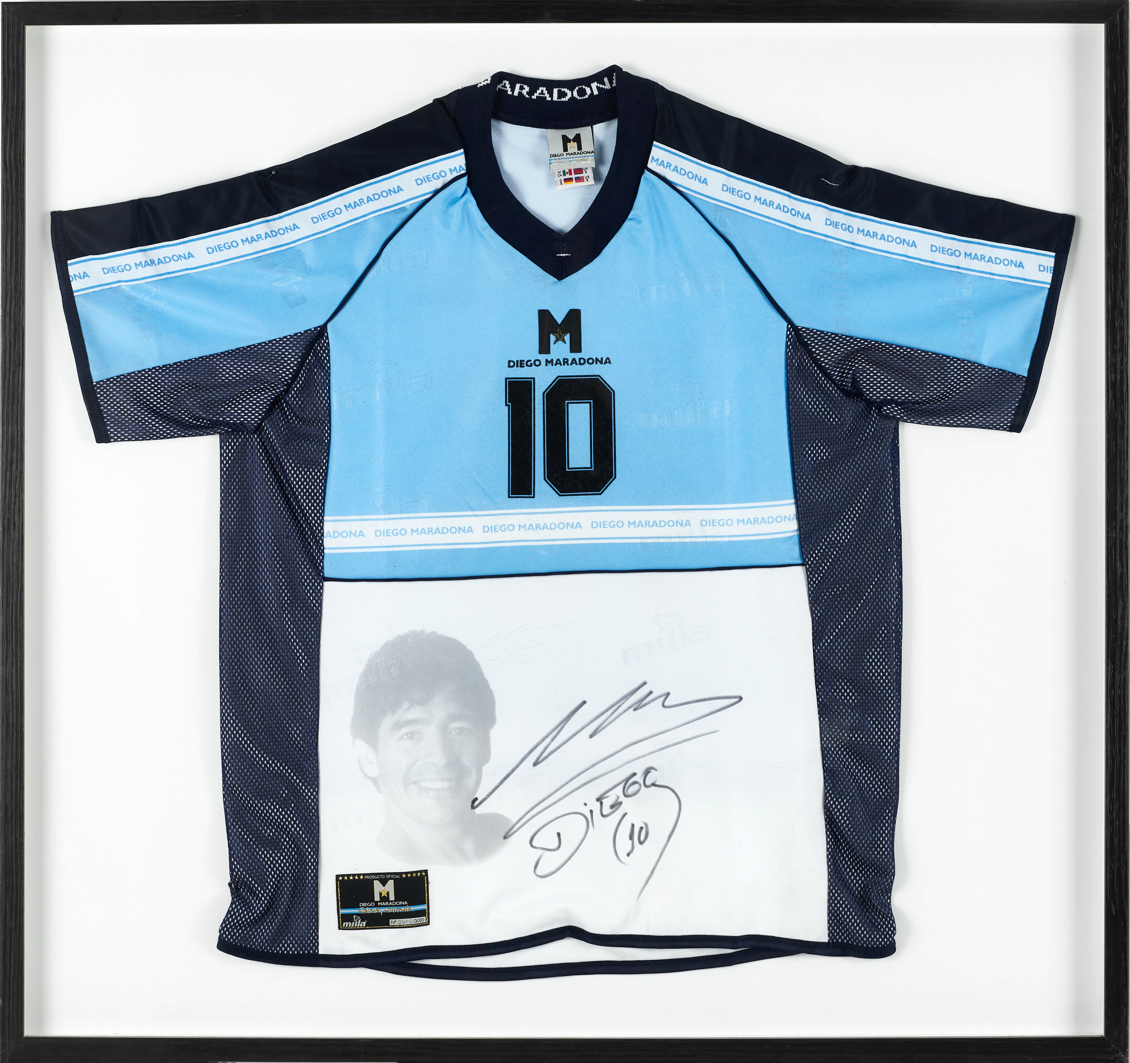 DIEGO MARADONA, signerad fotbollströja, certifikat, Edicion Limitada