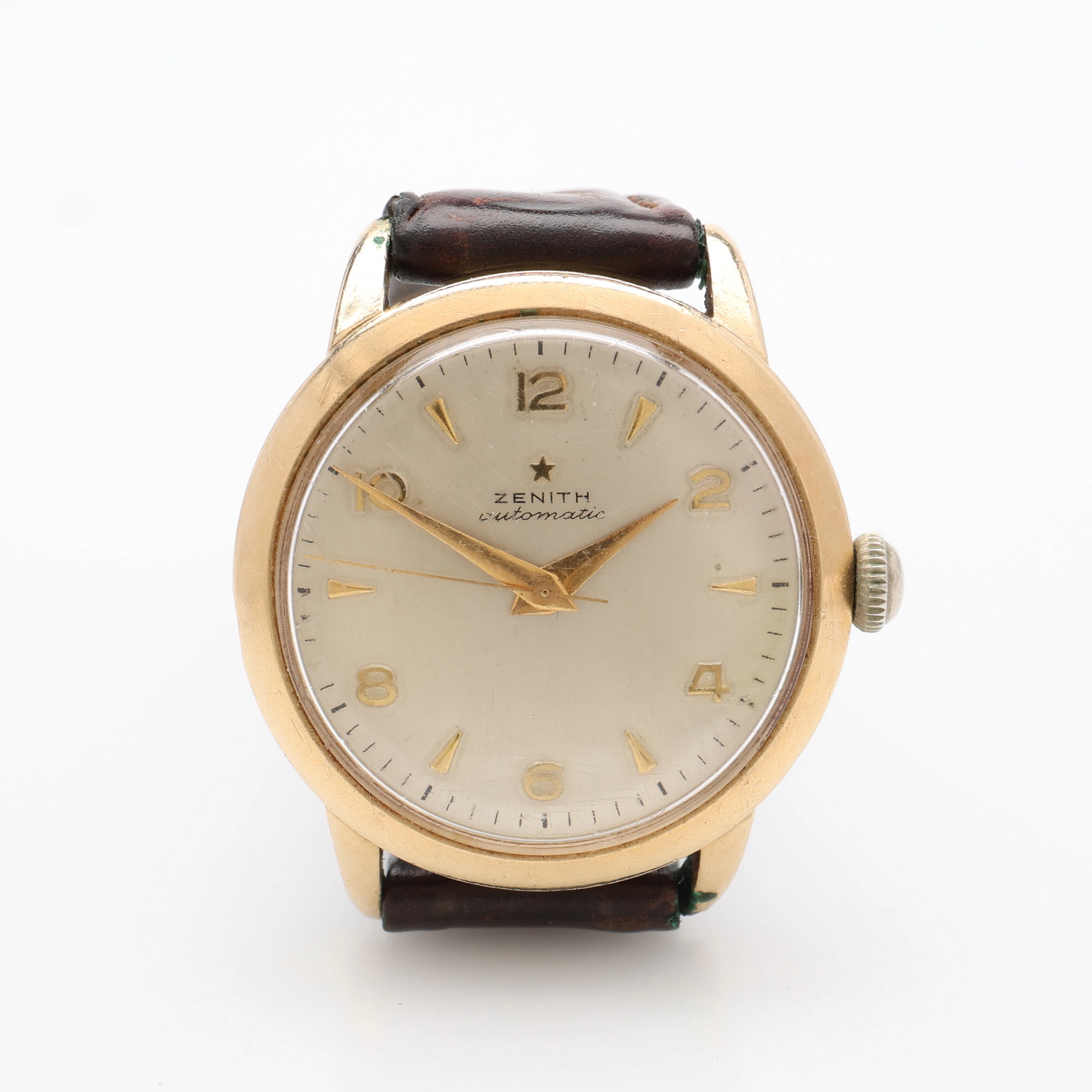 ARMBANDSUR, GULD PÅ STÅL, ZENITH, AUTOMATISKT UPPDRAG.