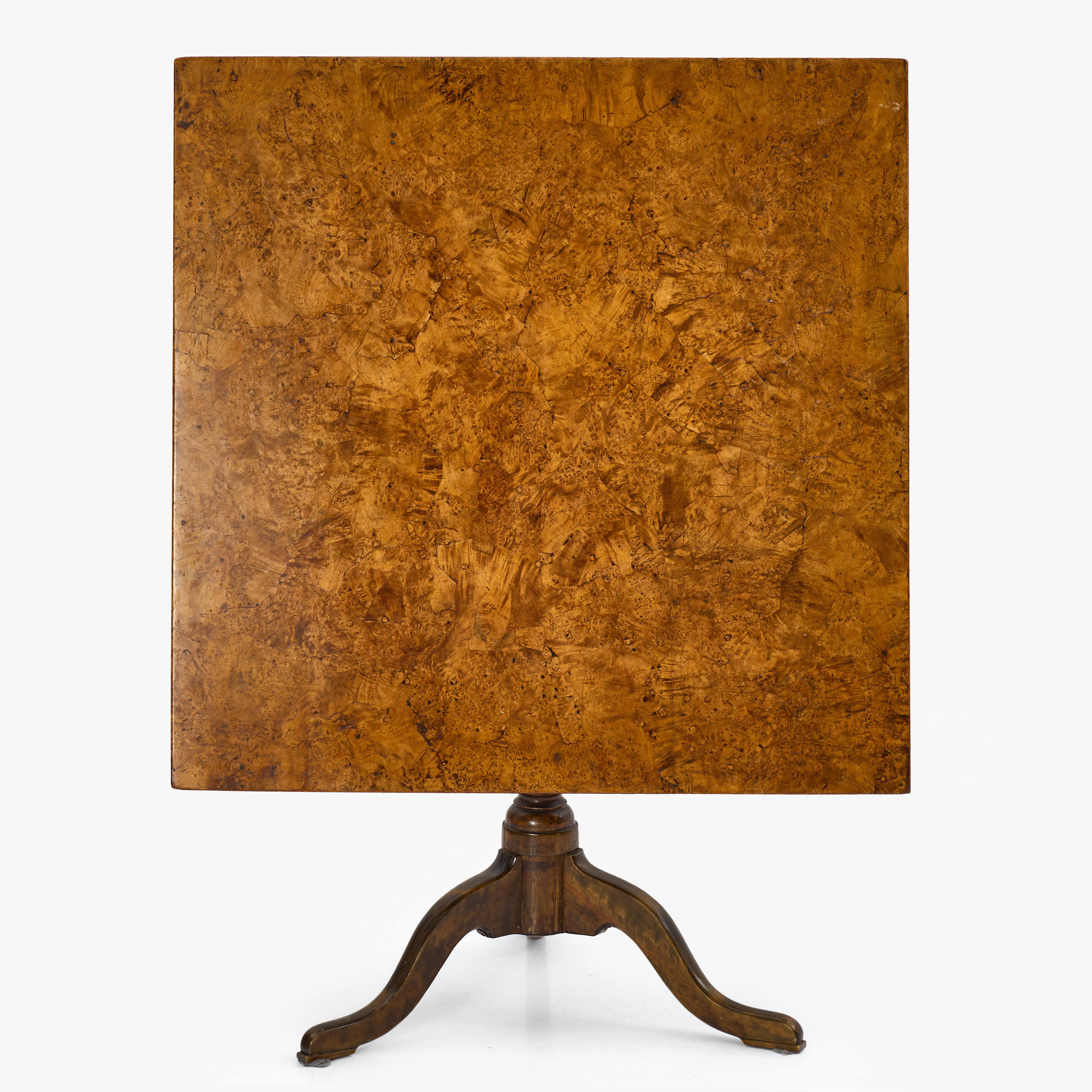 FÄLLBORD, 1800-tal, skiva med rotfanér.