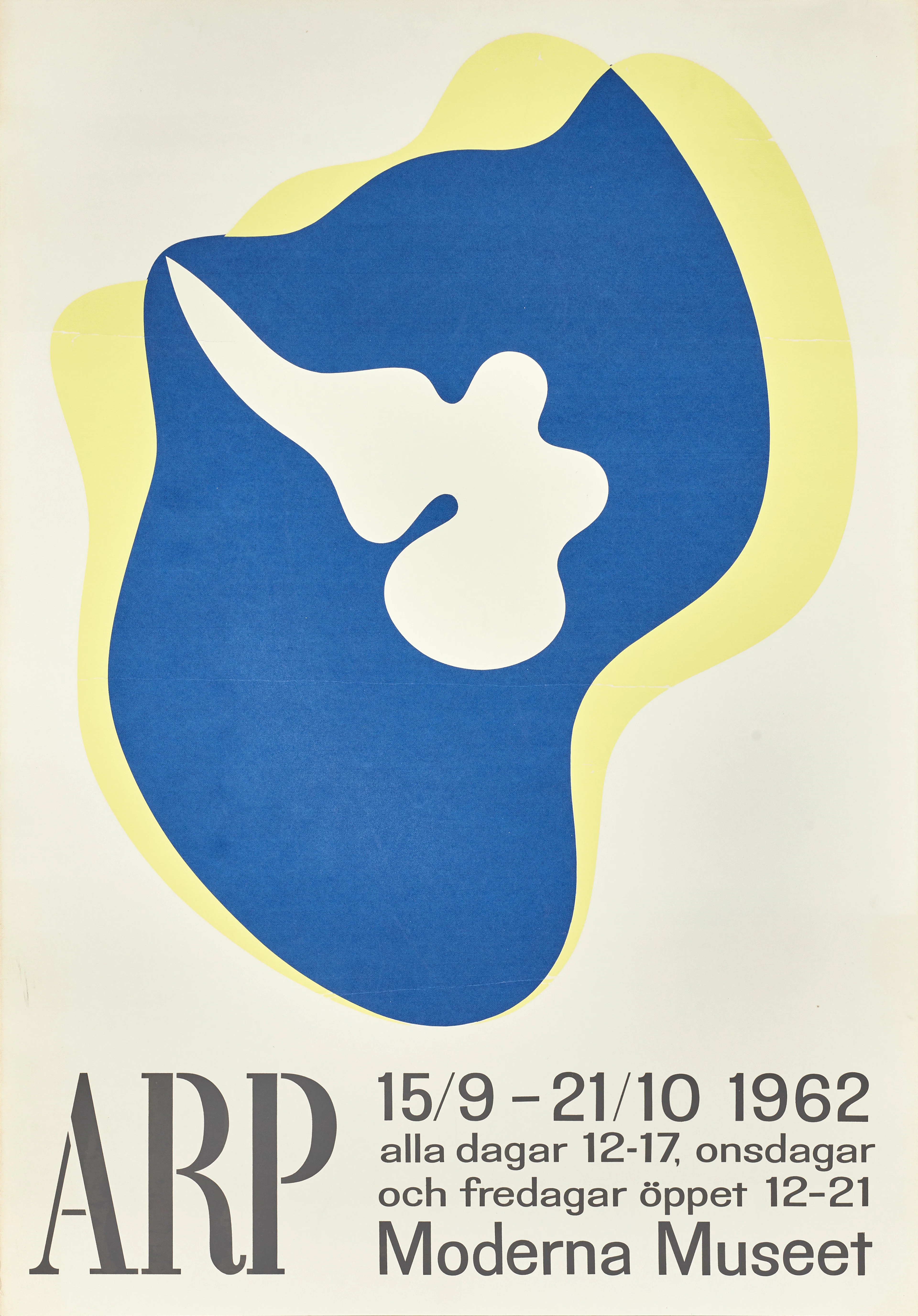 JEAN ARP, Moderna Museet, 1962, utställningsaffisch.