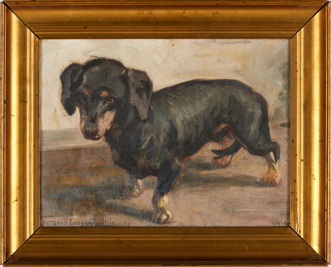 OTTI LJUNGGREN (Ängelholm 1878-1969). "Putteman", signerad, olja på duk.