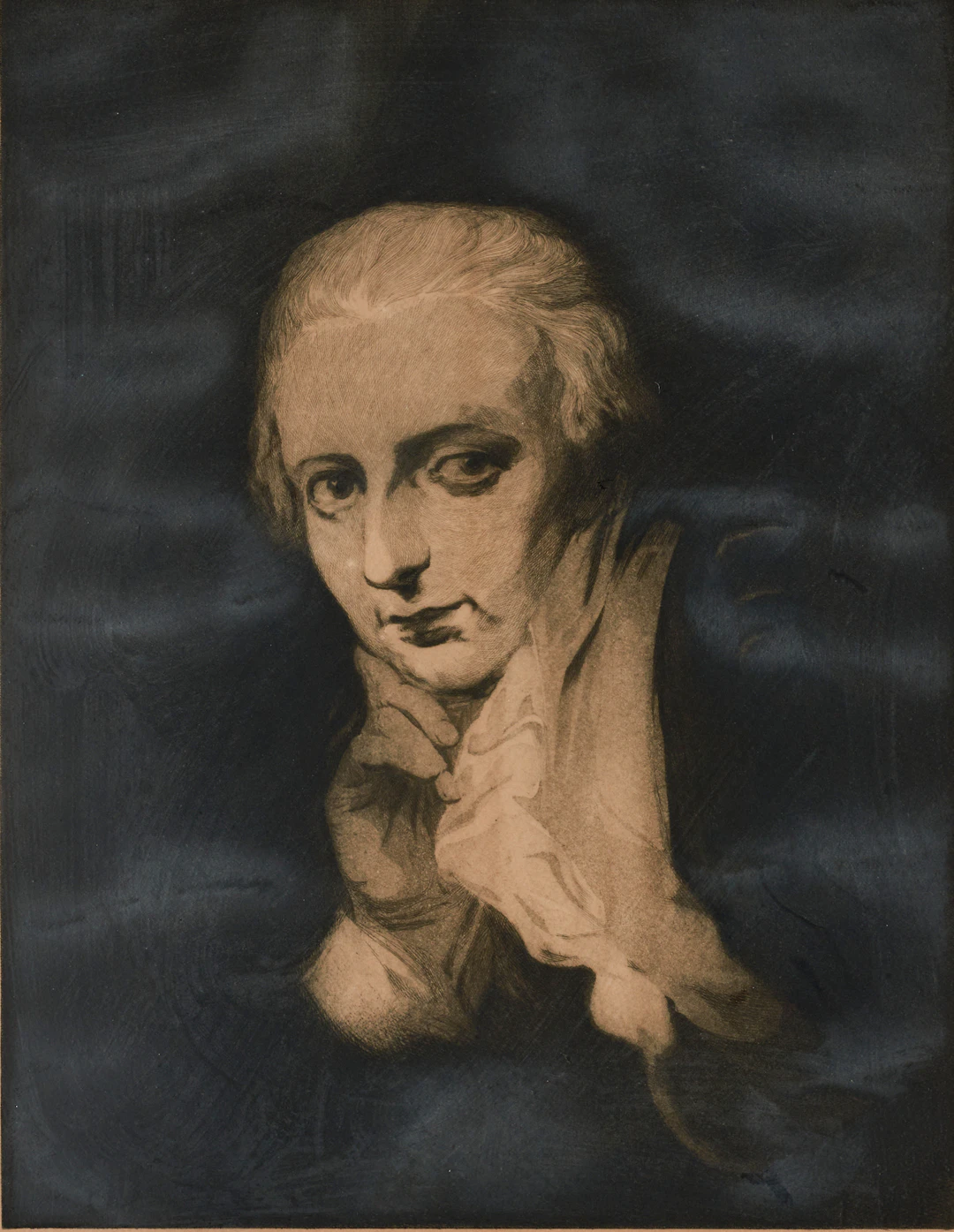 AXEL TALLBERG. ”Carl Michael Bellman”, signerad, etsning.