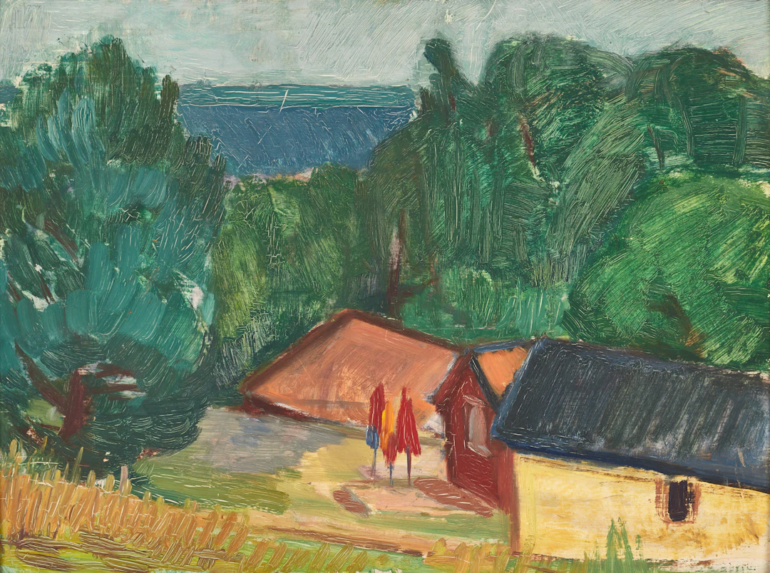 LOUISE PEYRON-CARLBERG (Sverige, Stockholm 1911-1978 Stockholm). Landskap