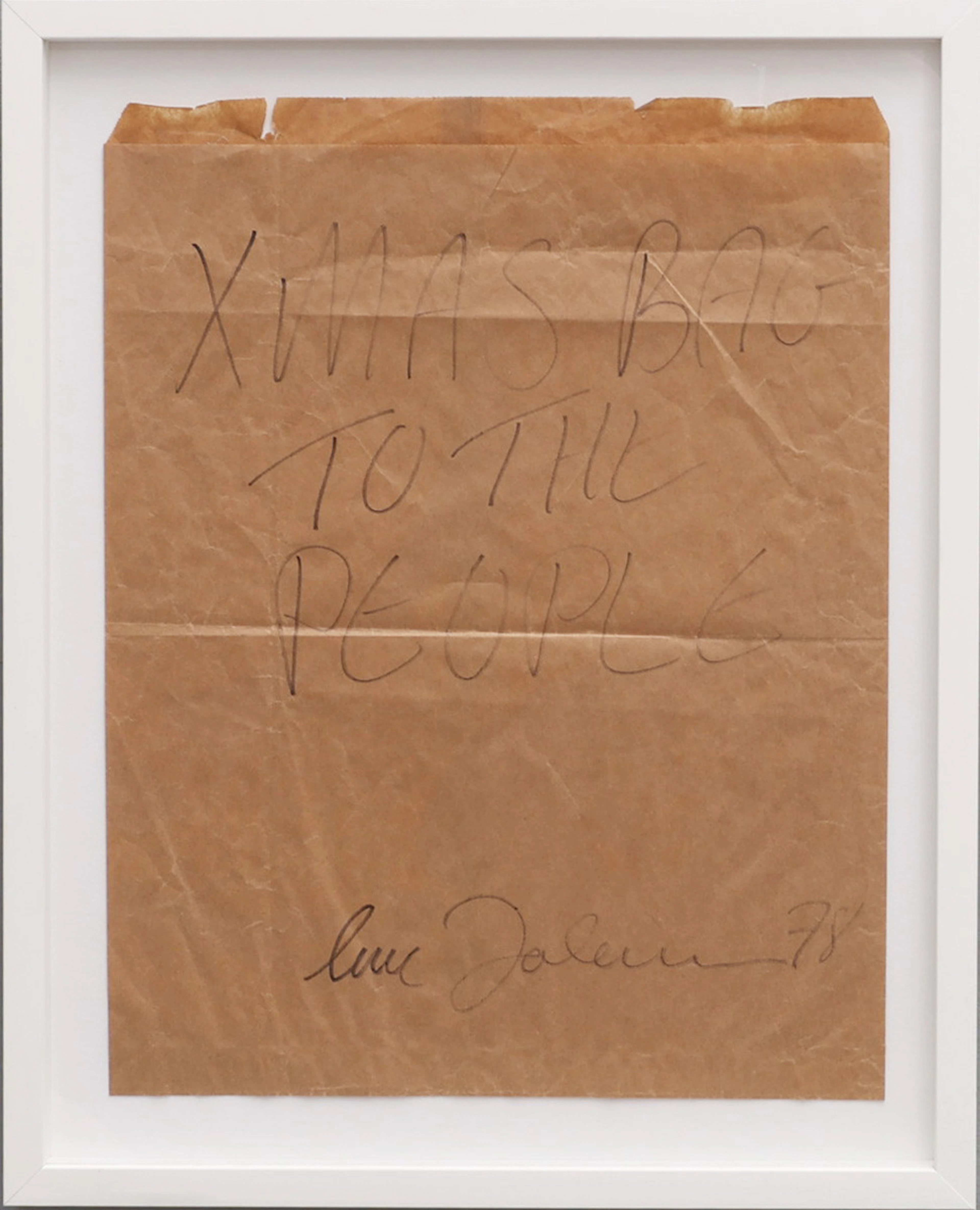 JOHN LENNON, BRITTISK MUSIKER, 1940-1980). ETT STATEMENT I SVART TUSCH