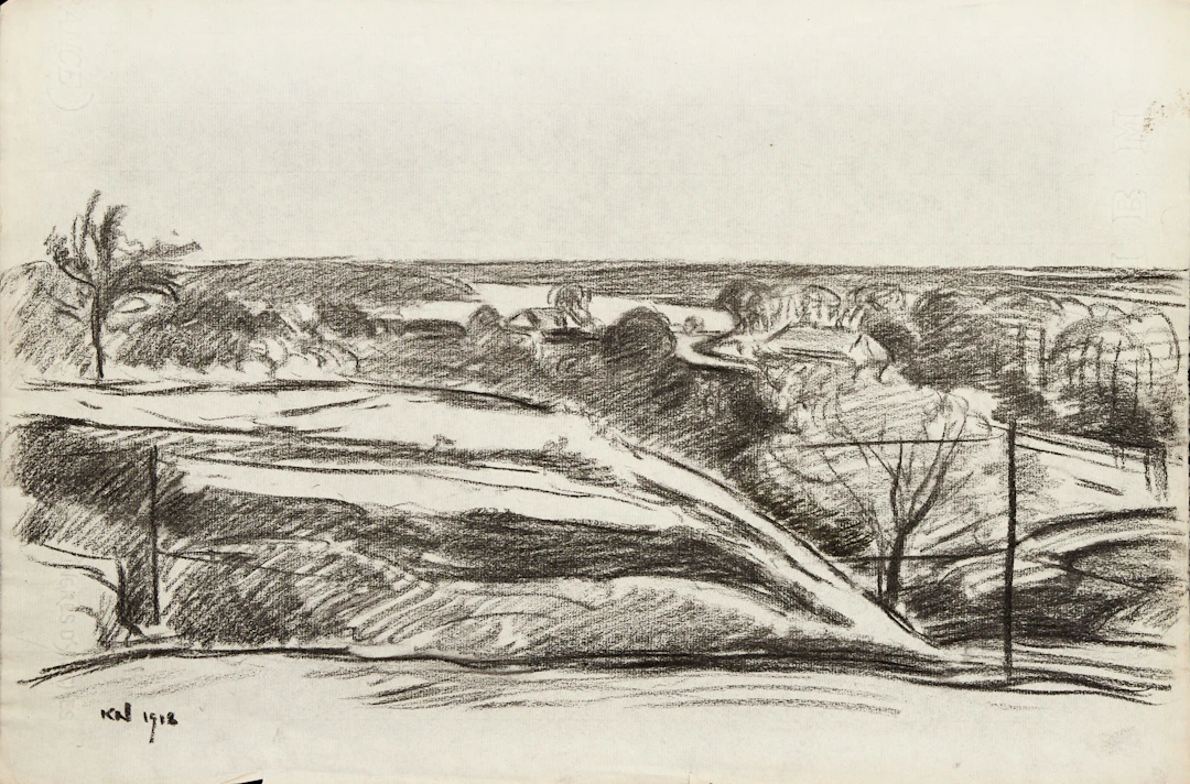 KARL NORDSTRÖM (Tjörn 1855-1923 Drottningholm). Vidsträckt landskap