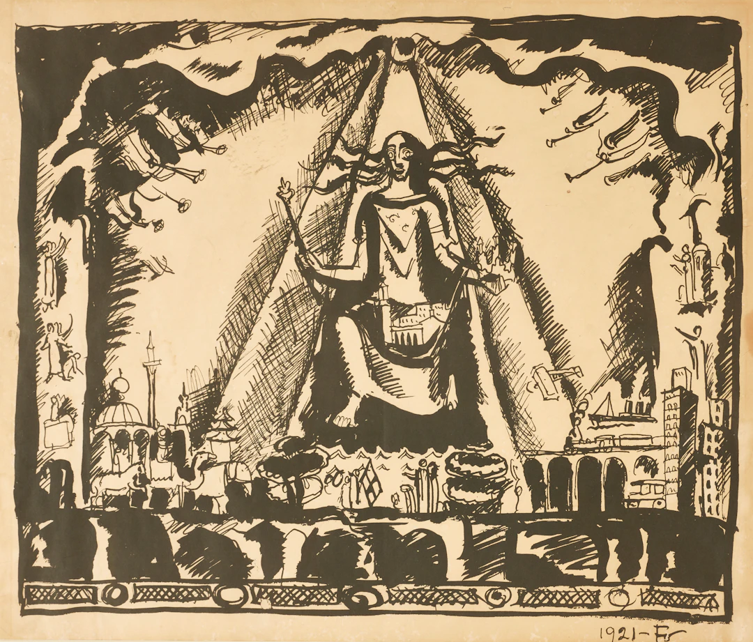 EINAR FORSETH (1892-1988), Mälardrottningen, Gyllene Salen, signerad