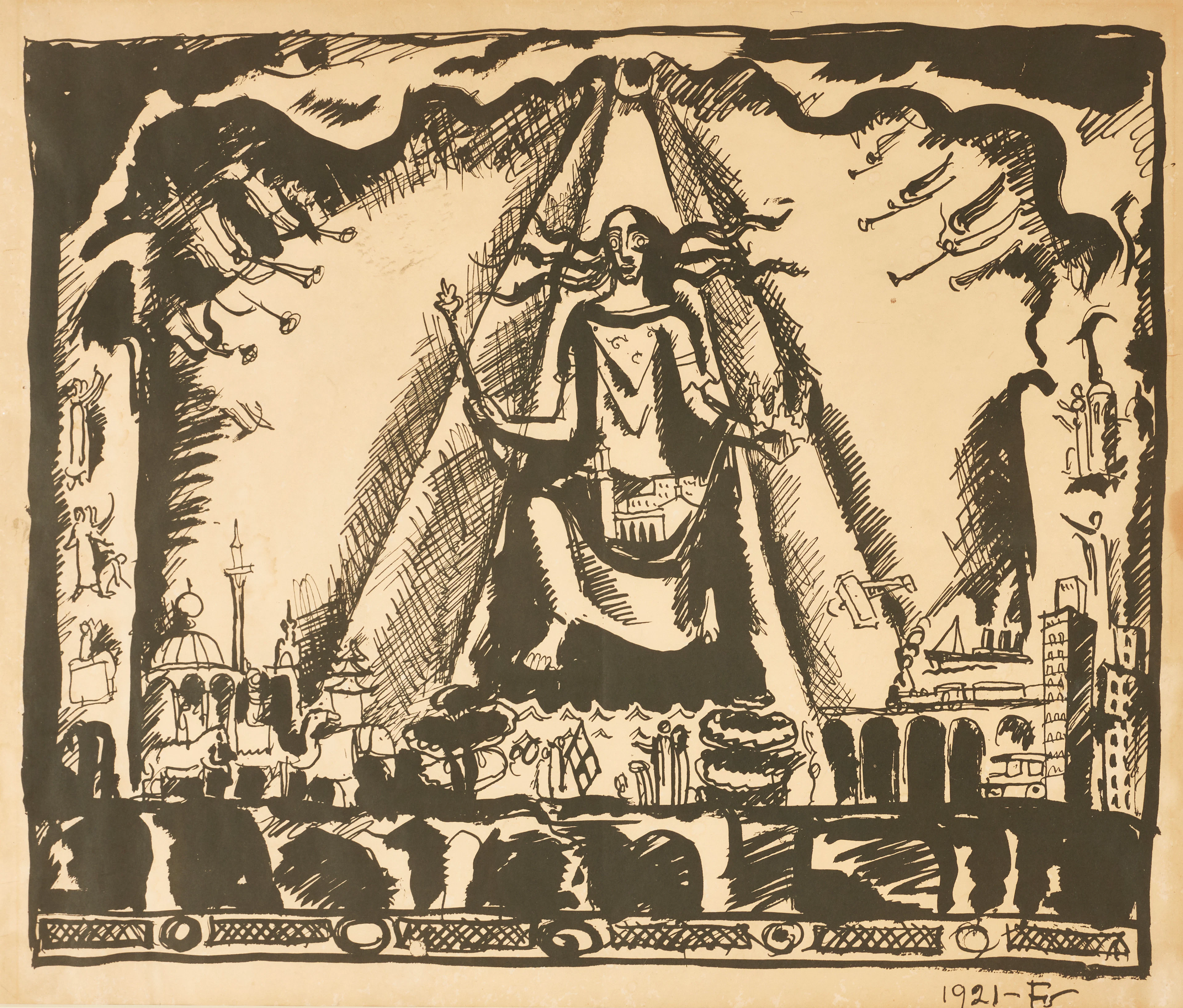 EINAR FORSETH (1892-1988), Mälardrottningen, Gyllene Salen, signerad