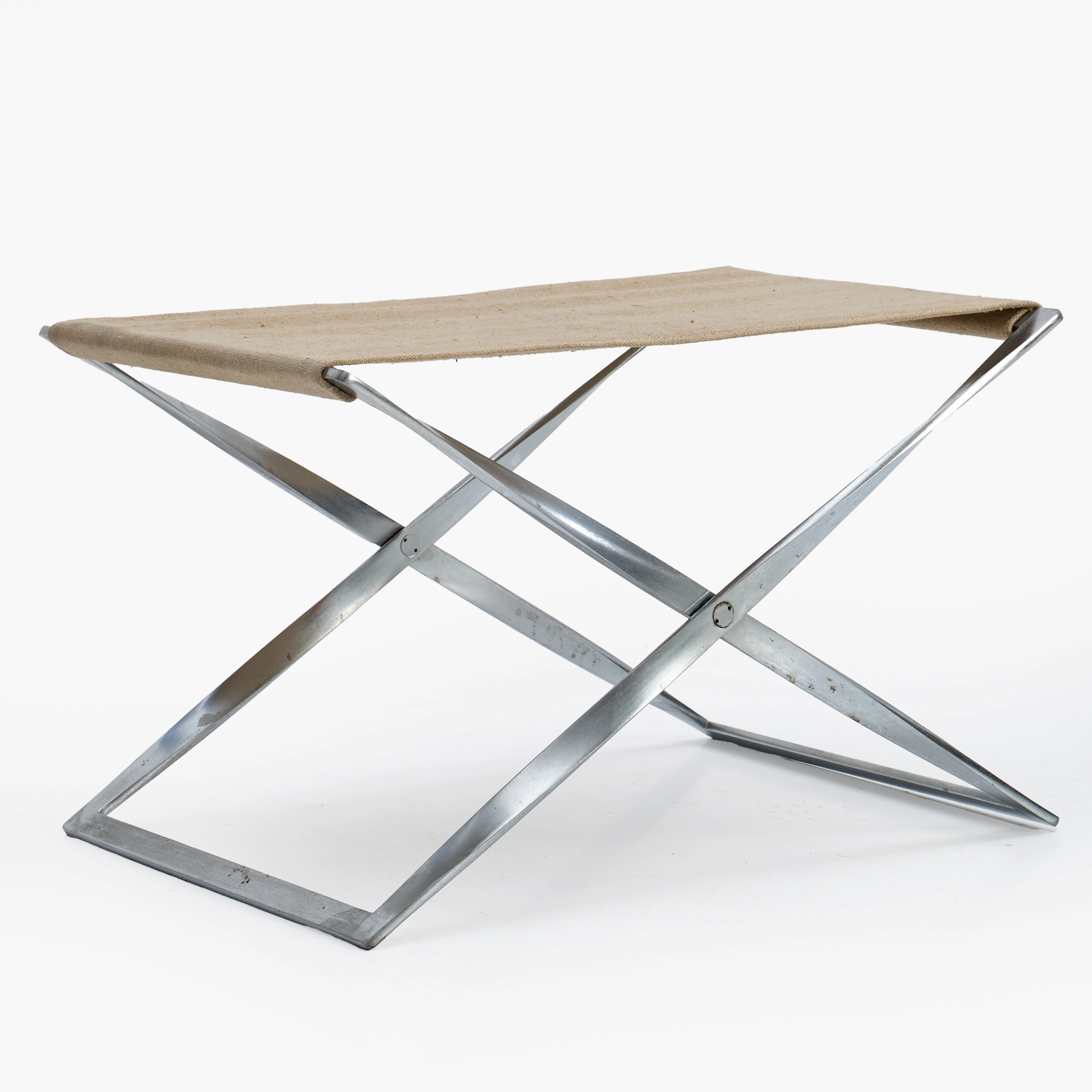 POUL KJAERHOLM (Danmark, 1929-1980). Ihopfällbar pall, "PK91", Fritz