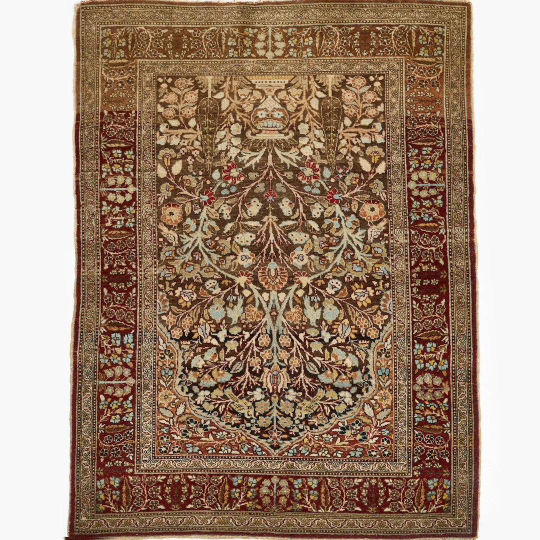 ORIENTMATTA, Täbriz, semiantik/antik, ca 168 x 128 cm.
