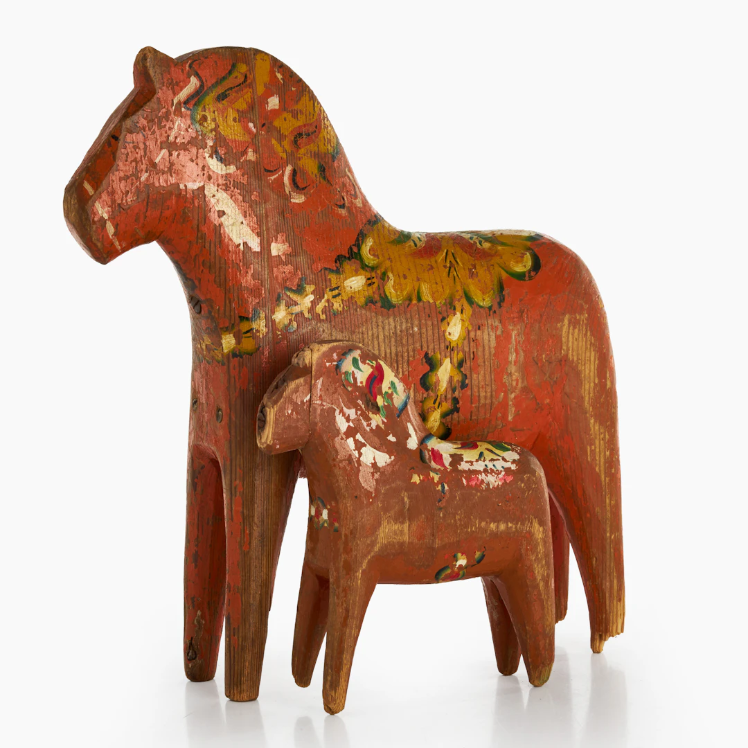 DALAHÄSTAR, 2 st, Leksand, 1900-talets början.