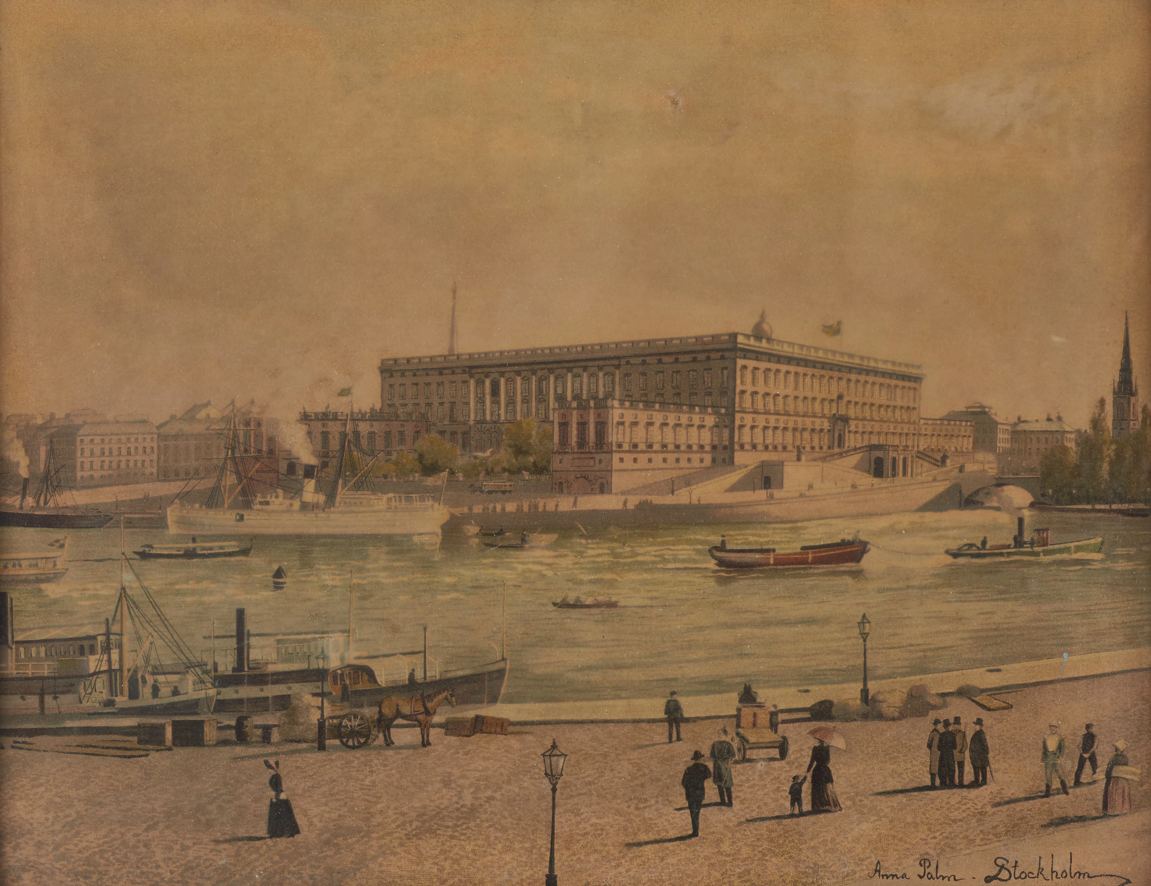 ANNA PALM DE ROSA (SVERIGE, 1859–1924.). EFTER. Stockholm, tidigt