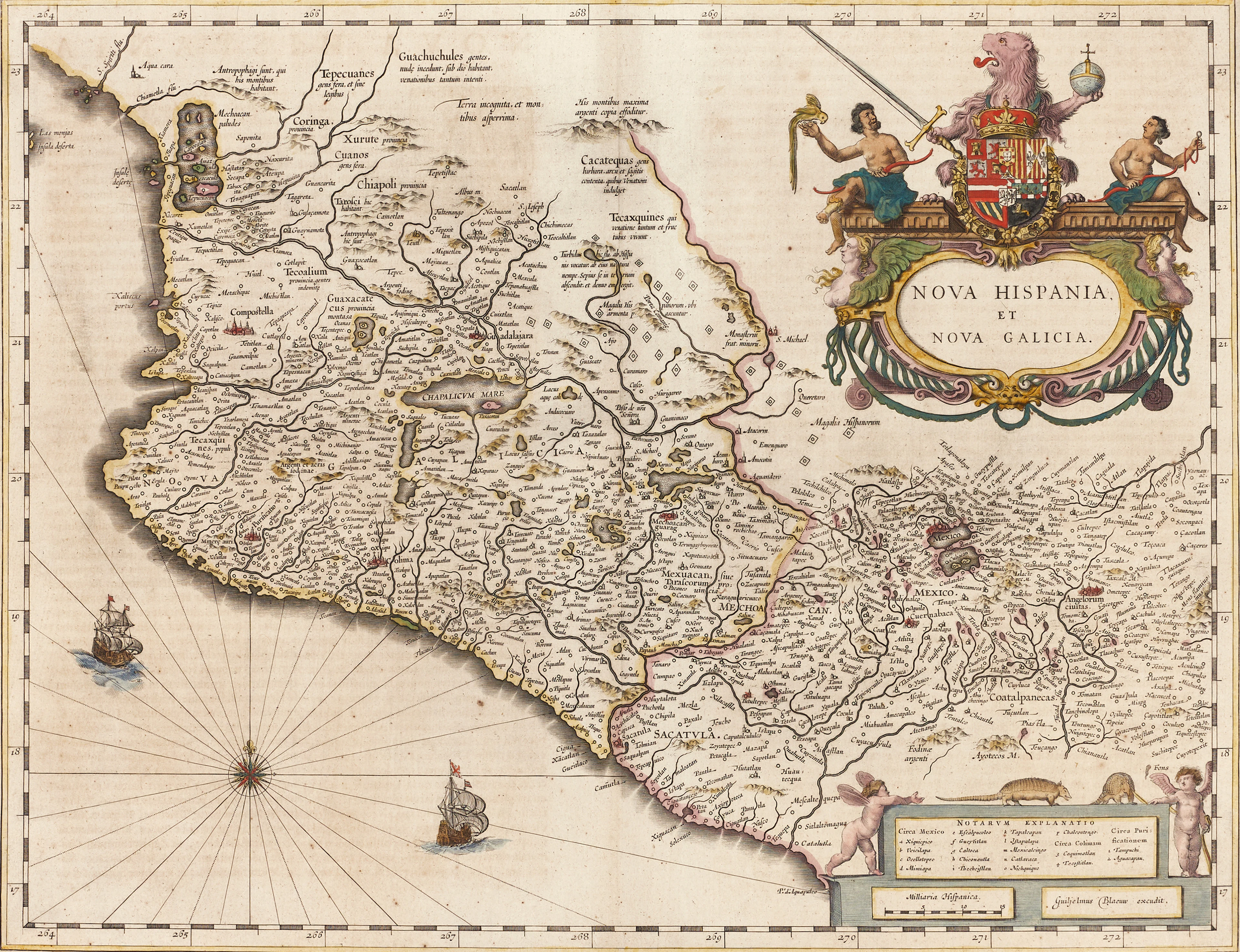 BLAEU, Nova Hispania, et Nova Galicia, ca 1640-55.