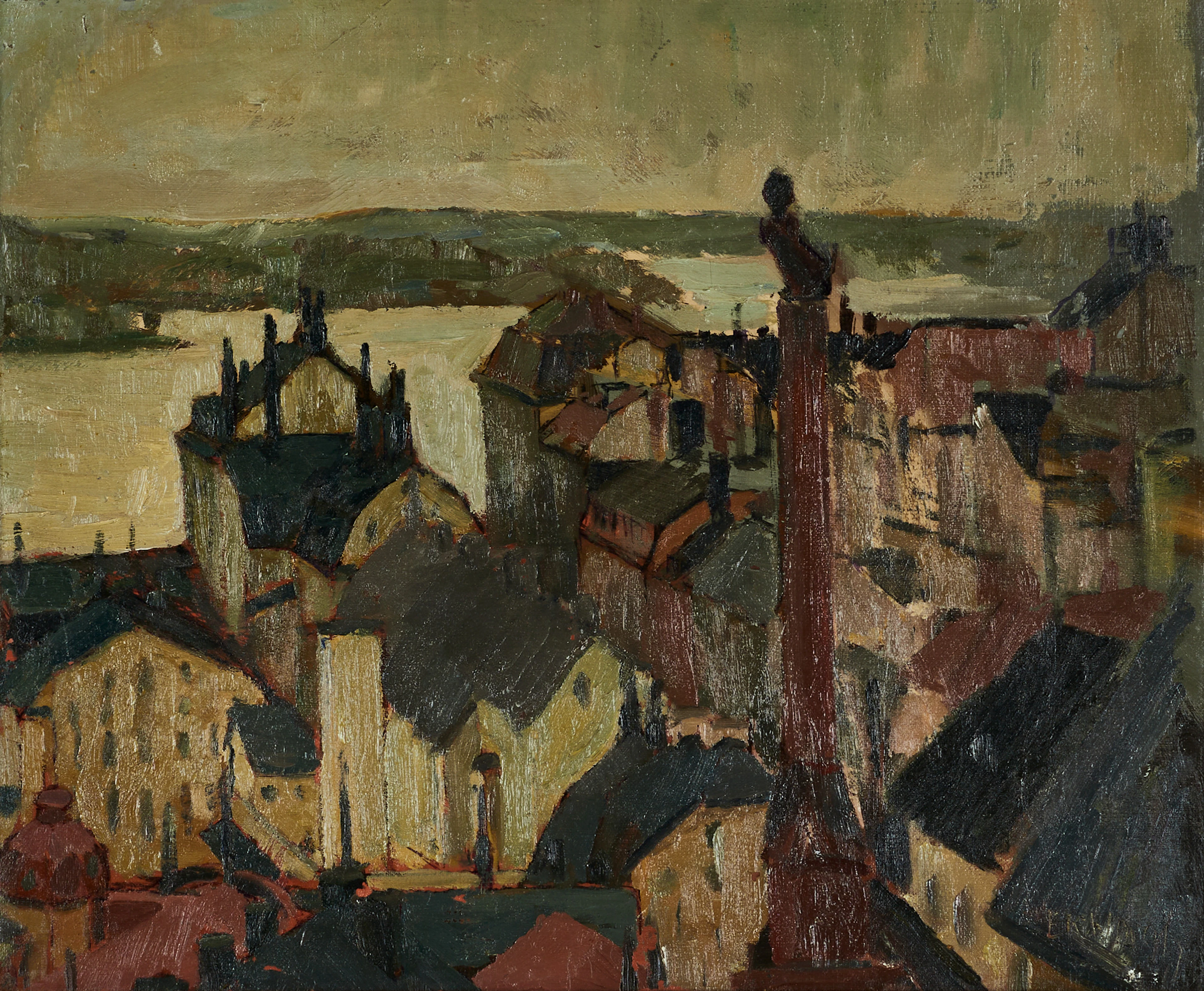 EINAR KIHLMAN (Sverige, 1912-2001), ”Från mitt fönster” eller alt.